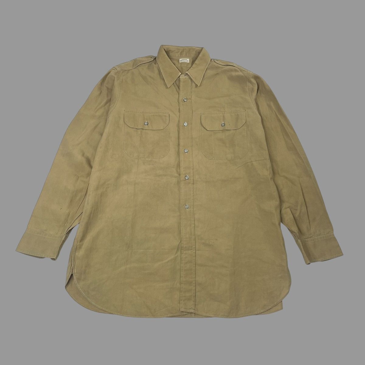 Vintage Vintage 1960s button up military shirt Size US L / EU 52-54 / 3 - 1 Thumbnail
