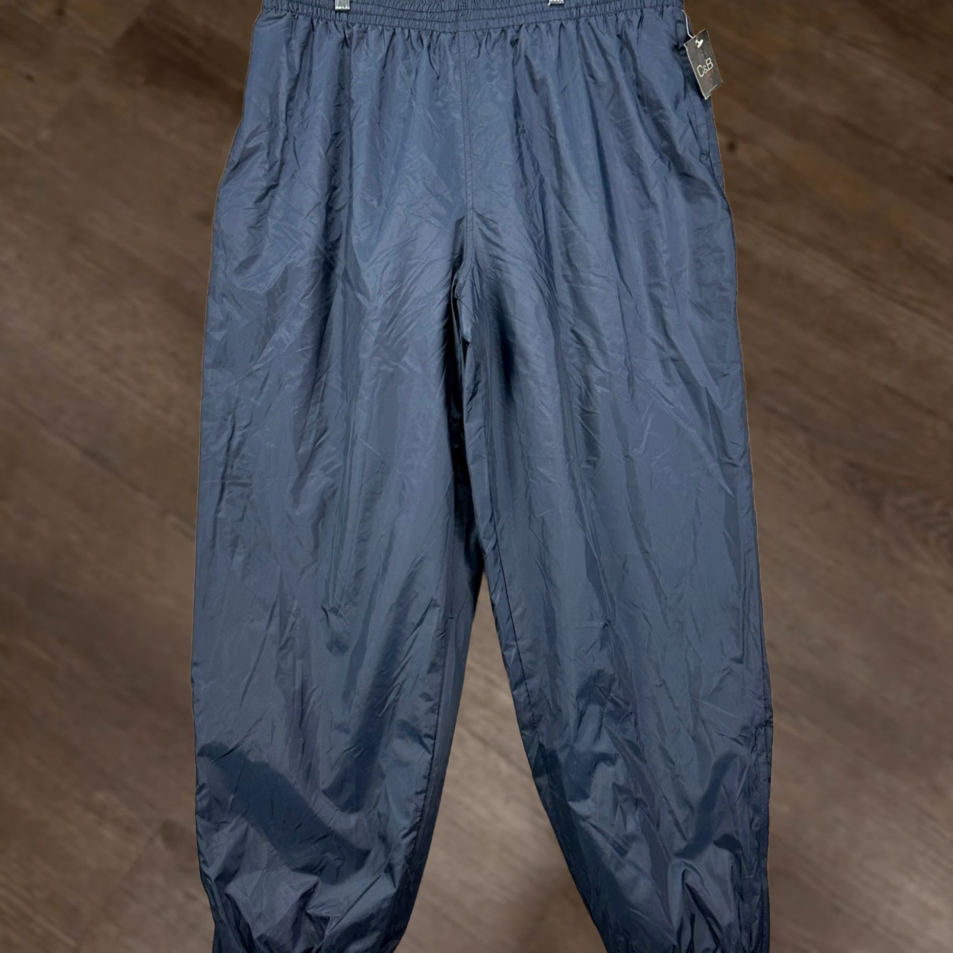 Croft & Barrow Croft Barrow Sport Mens XL Wind Pants Jogger Blue Lined Elastic Waistband Size US 36 / EU 52 - 1 Thumbnail