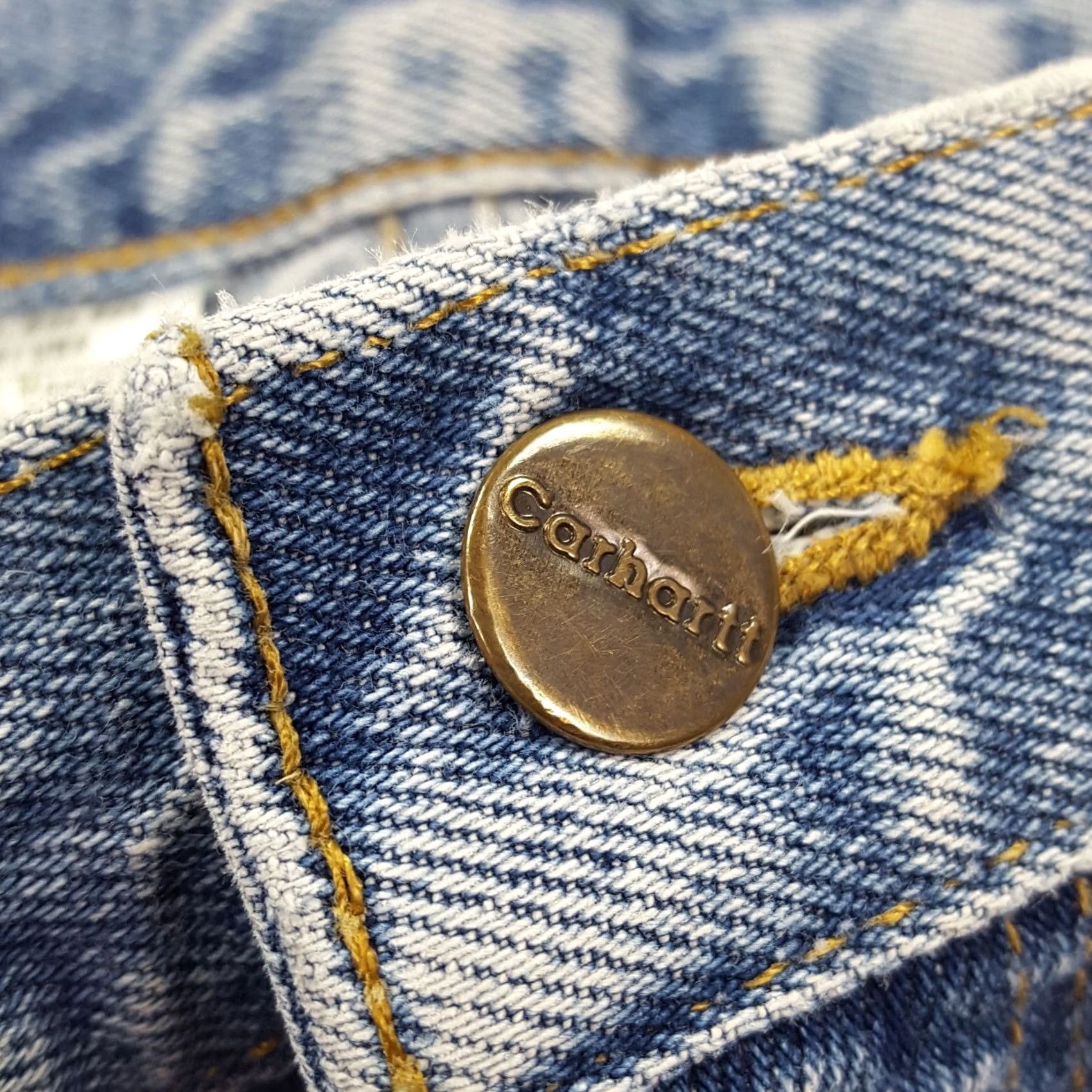 Carhartt VINTAGE Carhartt Jeans Denim Blue 36x31 Relaxed Tapered 90s Grunge Workwear Mens Jeans Size US 36 / EU 52 - 6 Thumbnail