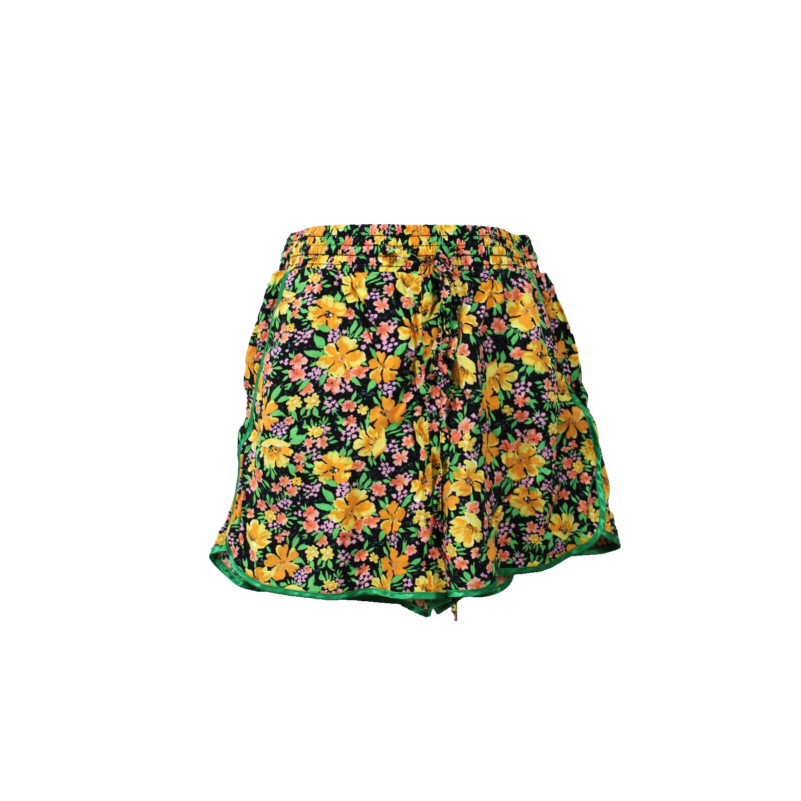 Maje MAJE Ikael Piped Floral Shorts Satin Piping Pockets 36 Small Size 25" / US 0 / IT 36 - 2 Thumbnail