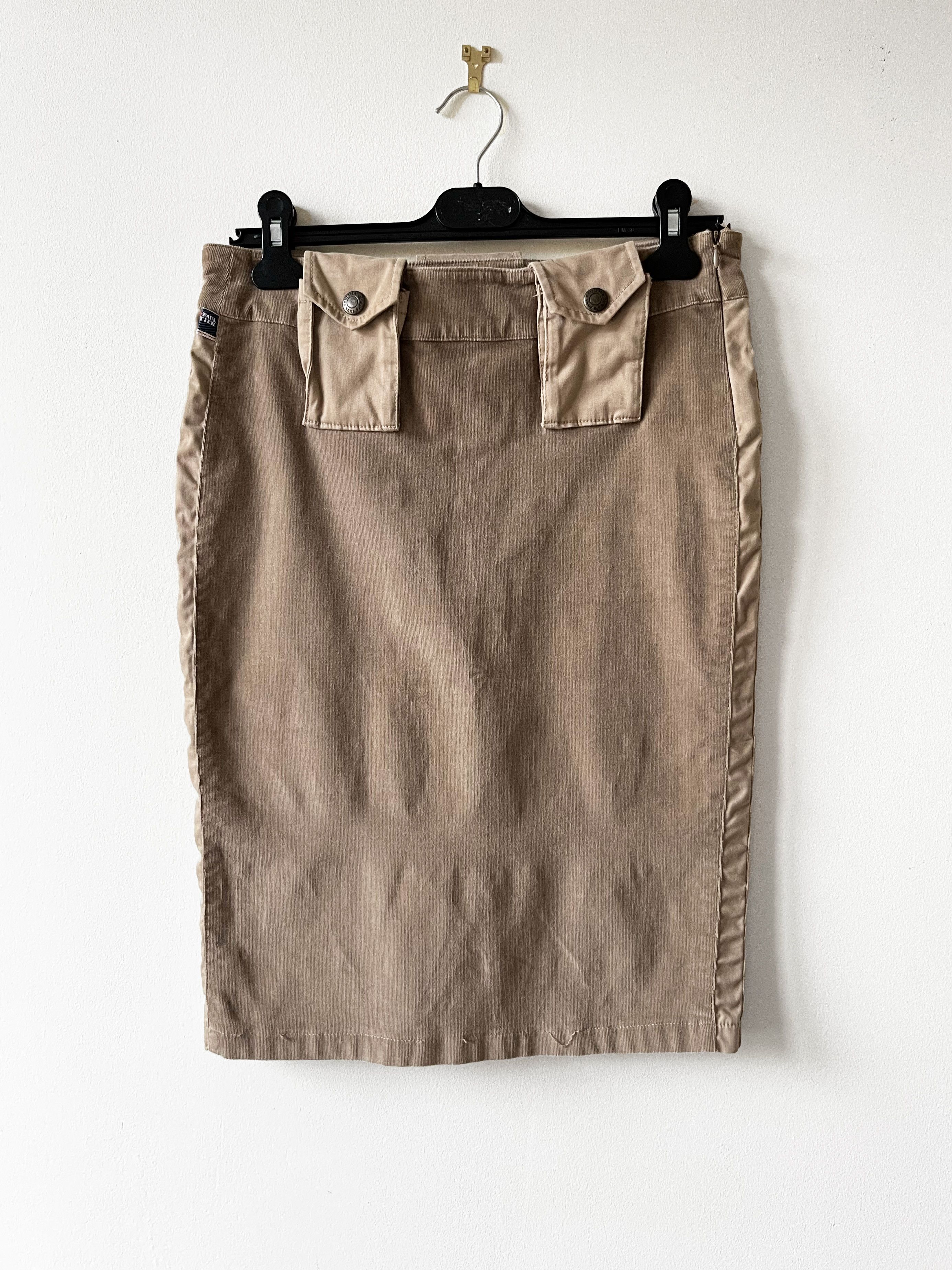 Jean Paul Gaultier Jean Paul Gaultier cargo corduroy skirt Size 30" / US 8 / IT 44 - 1 Thumbnail