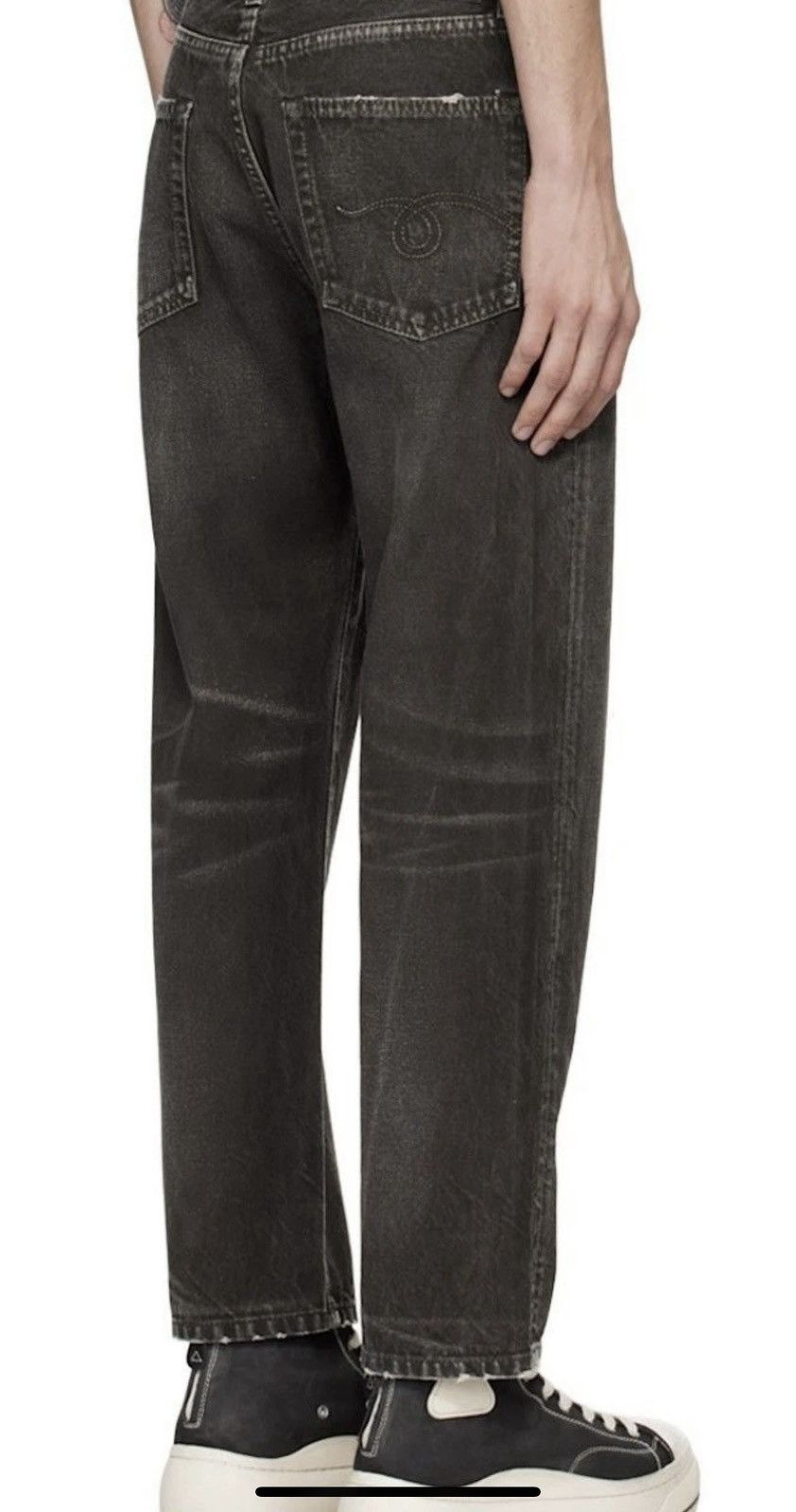 R13 R13 Boyfriend Jeans, Mud Grey Size US 33 - 3 Thumbnail
