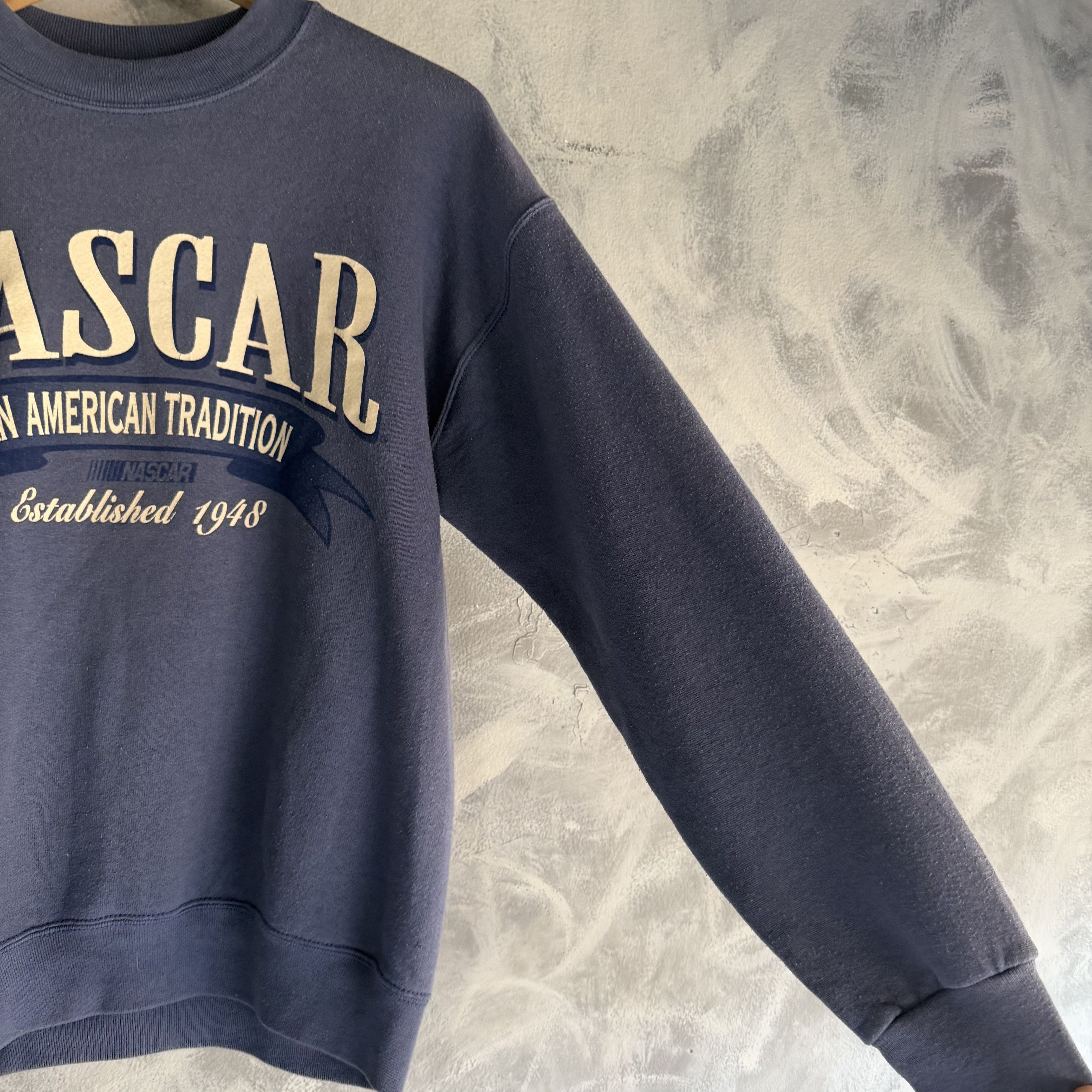 NASCAR Vtg Nascar Crewneck Sweatshirt Mens Spell Out 90s Pullover Size US M / EU 48-50 / 2 - 2 Thumbnail
