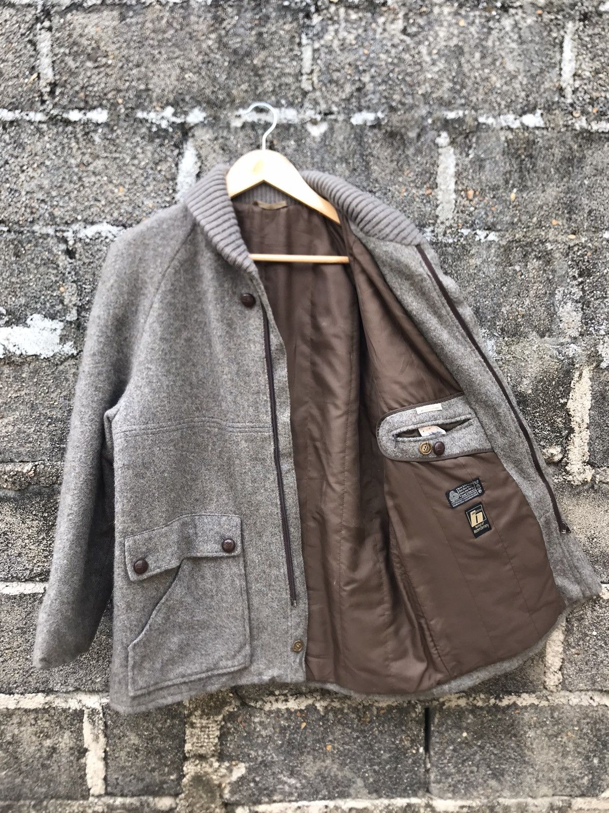 Vintage ⚡️Vintage Fashion Of Western Germany Wool Charcoal Jacket Size US M / EU 48-50 / 2 - 5 Thumbnail