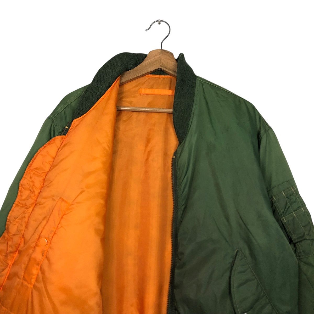 Japanese Brand 🔥VINTAGE MA-1 BOMBER JACKET MILITARY COLLECTION ISSEY MIYAKE Size US L / EU 52-54 / 3 - 16 Thumbnail