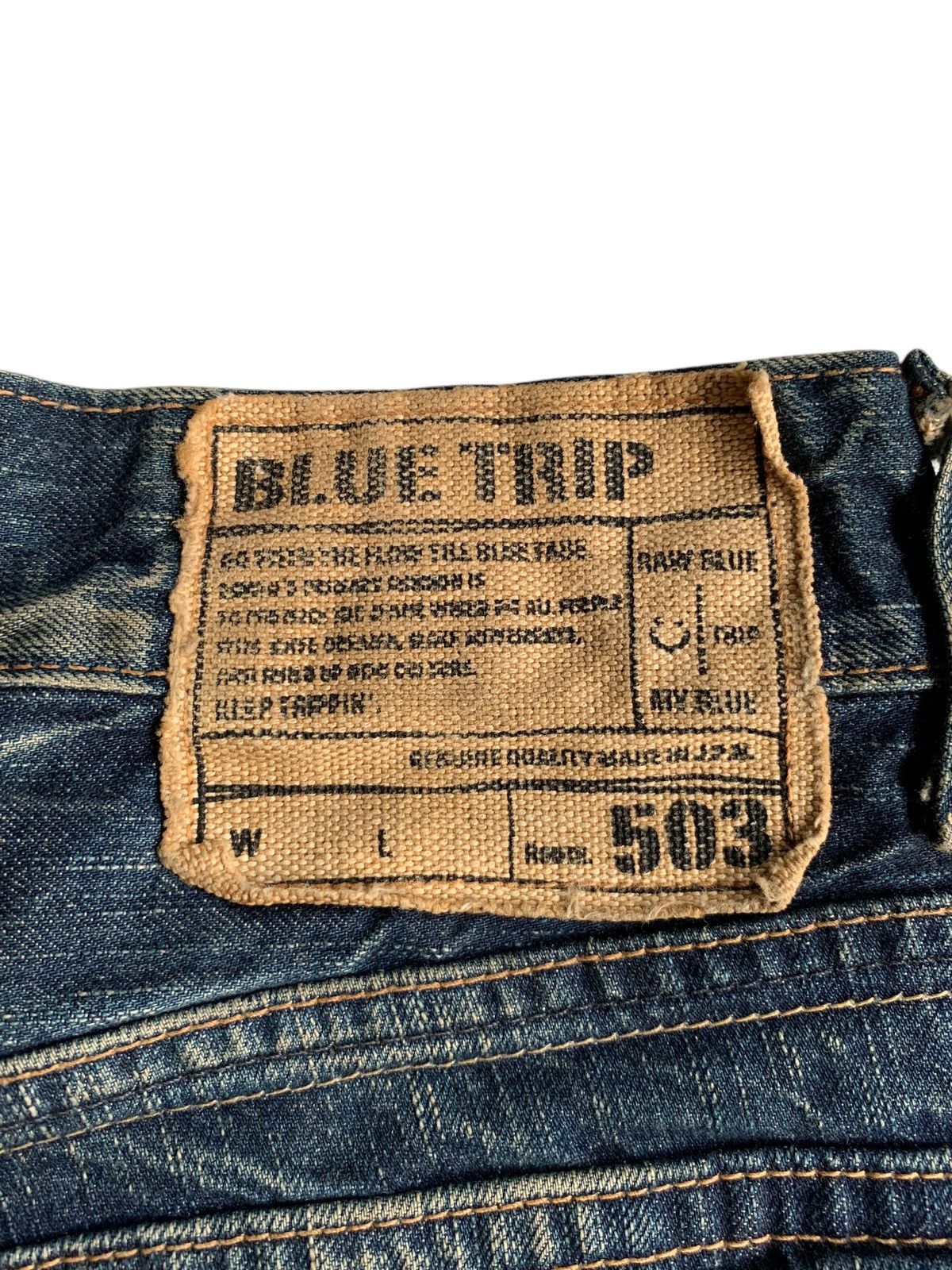 Tornado Mart FLARE 💥 EDWIN 503 MUDMAX PUNK STYLE DISTRESSED DENIM☠️ Size US 31 - 14 Thumbnail