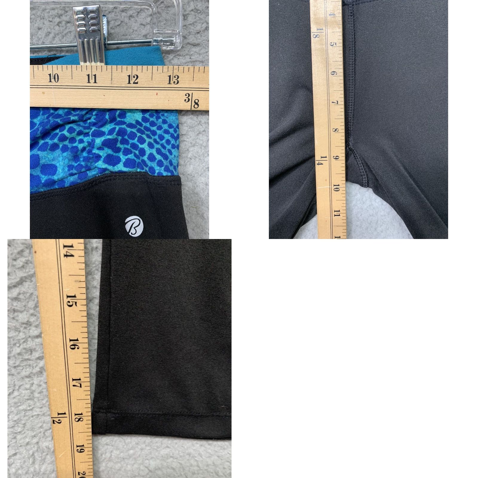 Bally Bally Total Fitness Pants Women’s Small Yoga Athletic Stretch Black Blue Capri Size 28" / US 6 / IT 42 - 8 Thumbnail