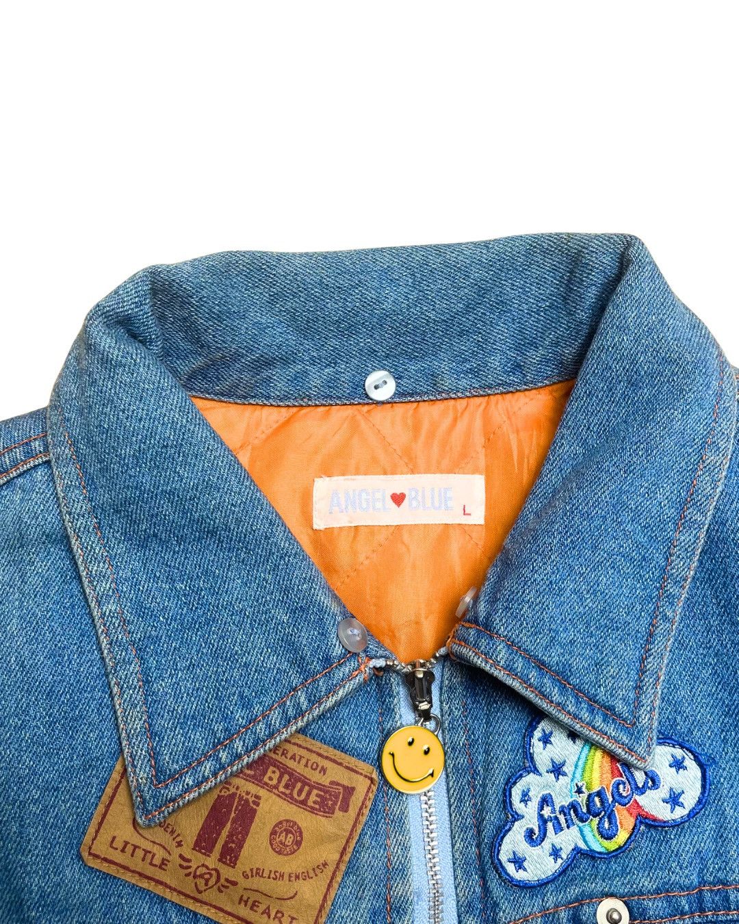 Angel Blue Angel Blue Patchwork Denim Jacket Size M / US 6-8 / IT 42-44 - 3 Thumbnail