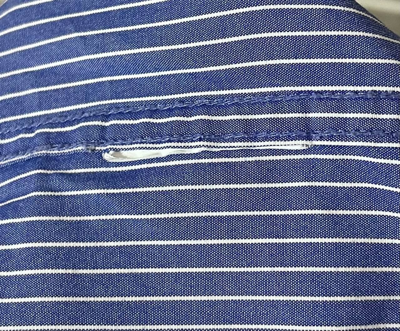 Timberland Timberland Casual Shirt Blue Striped Button Down Long Sleeve Size US M / EU 48-50 / 2 - 6 Thumbnail