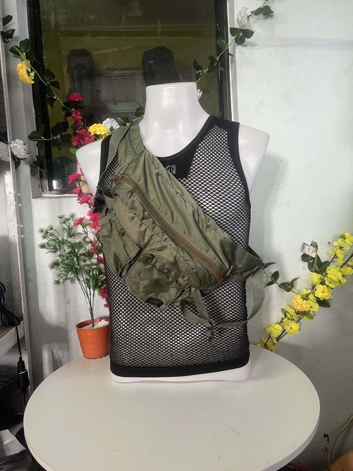 Porter Vintage Porter Tanker Green Waist Bag Size ONE SIZE - 1 Thumbnail
