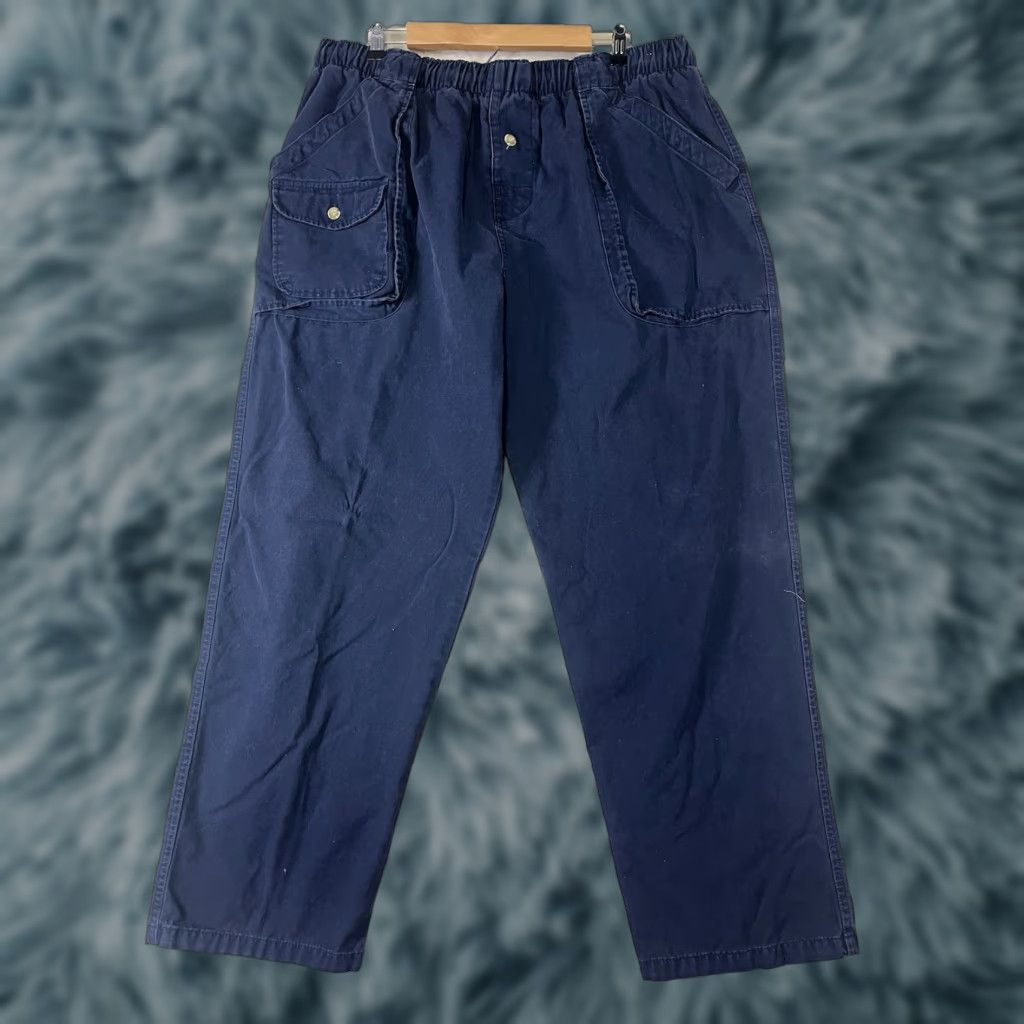Vintage VINTAGE OP Sport Men’s XL Blue Baggy Drawstring Cotton Utility Pants Size US 36 / EU 52 - 1 Thumbnail