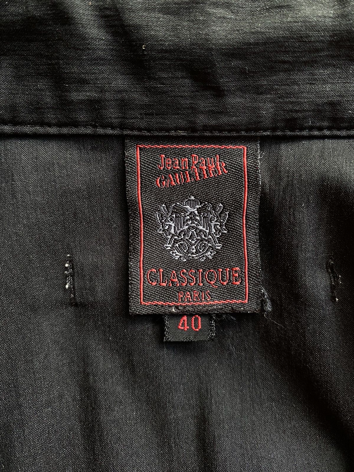 Jean Paul Gaultier Jean Paul Gaultier JPG Black Shirt Size S / US 4 / IT 40 - 7 Thumbnail