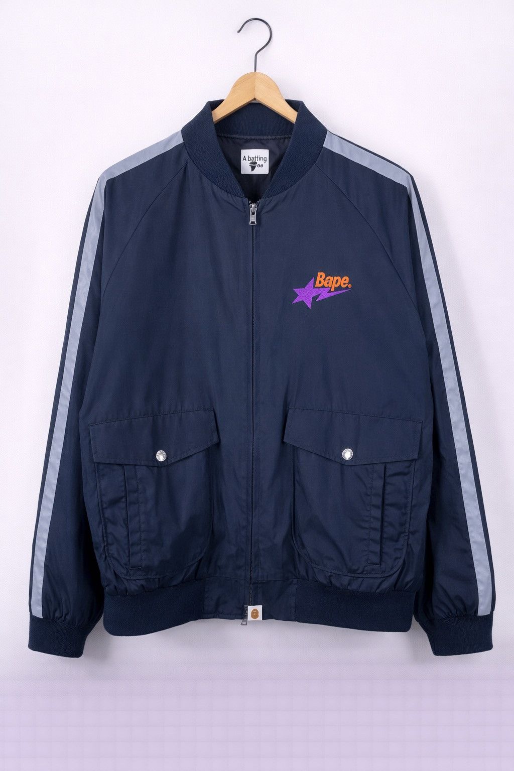 Bape BAPE A Bathing Ape Bomber Jacket Black Streetwear Japan Size US L / EU 52-54 / 3 - 1 Thumbnail