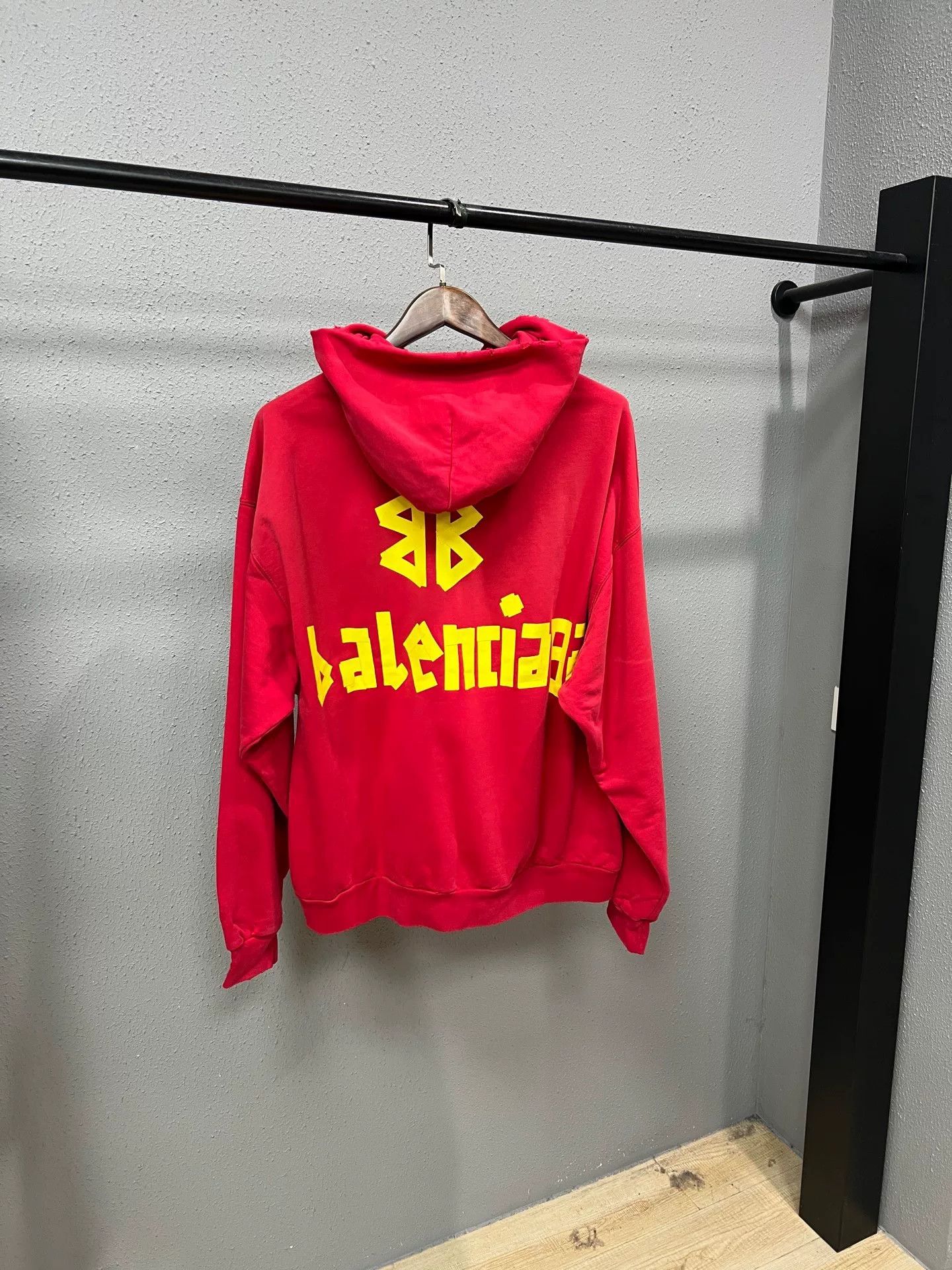 Balenciaga Balenciaga Tape Print Zip Hoodie Size US S / EU 44-46 / 1 - 1 Thumbnail