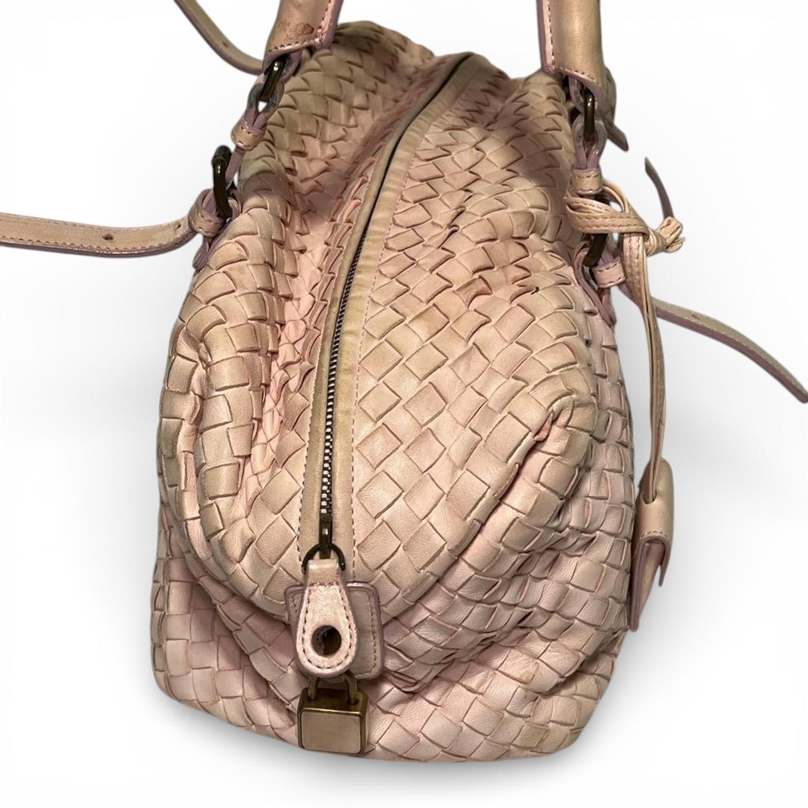 Bottega Veneta Bottega Veneta - Woven Leather Shoulder Bag Beige Size ONE SIZE - 4 Thumbnail