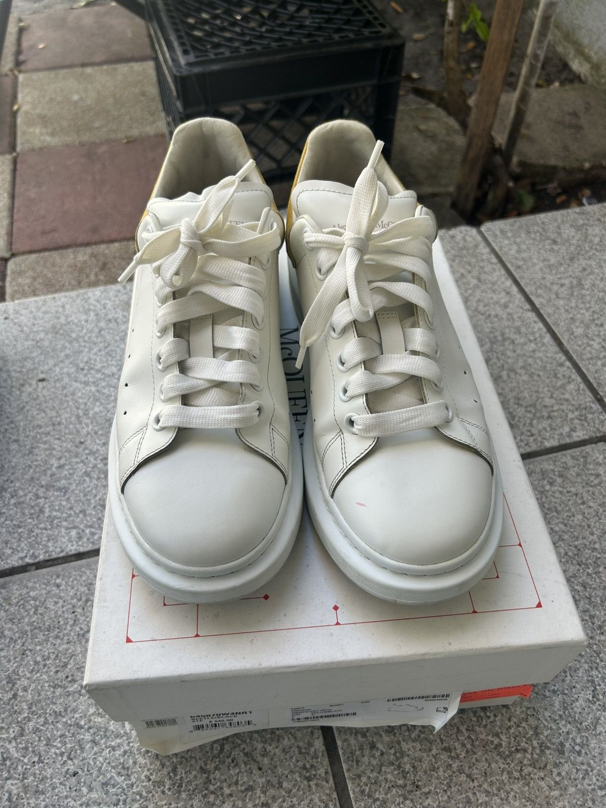 Alexander McQueen White Yellow Alexander McQueen Size US 9 / EU 42 - 3 Thumbnail