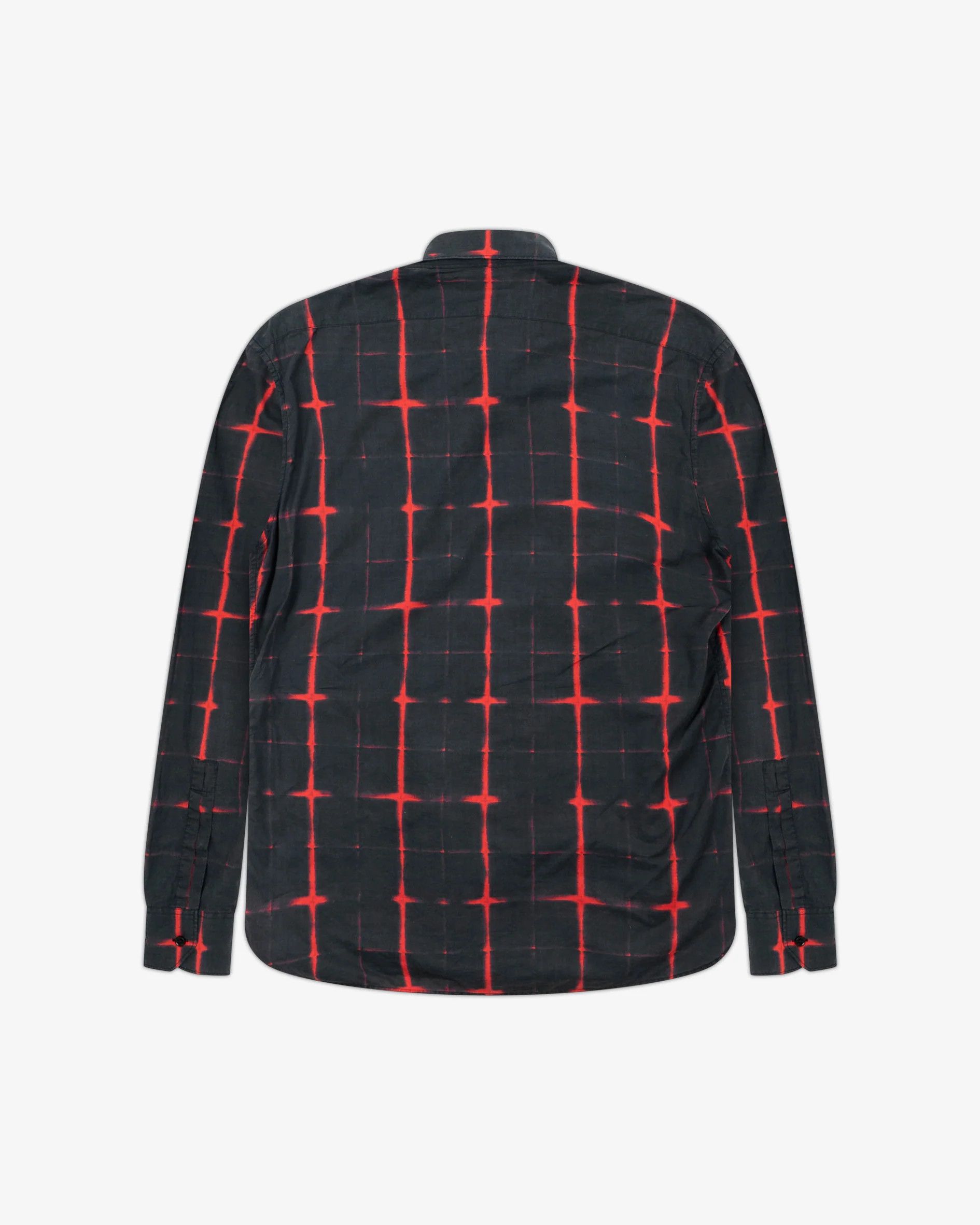 Saint Laurent Paris Red & Black Cotton Button Up Shirt Size US S / EU 44-46 / 1 - 7 Thumbnail