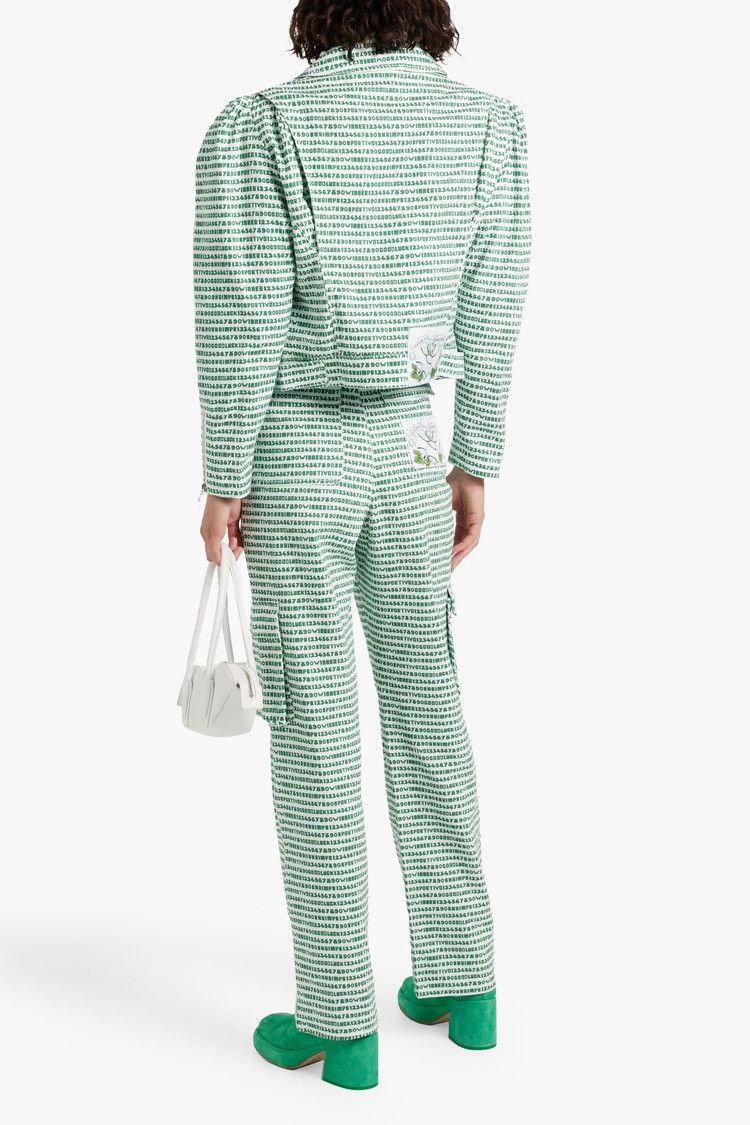 Shrimps SHRIMPS Dottie printed cotton-twill jacket Green UK 8 Size S / US 4 / IT 40 - 3 Thumbnail