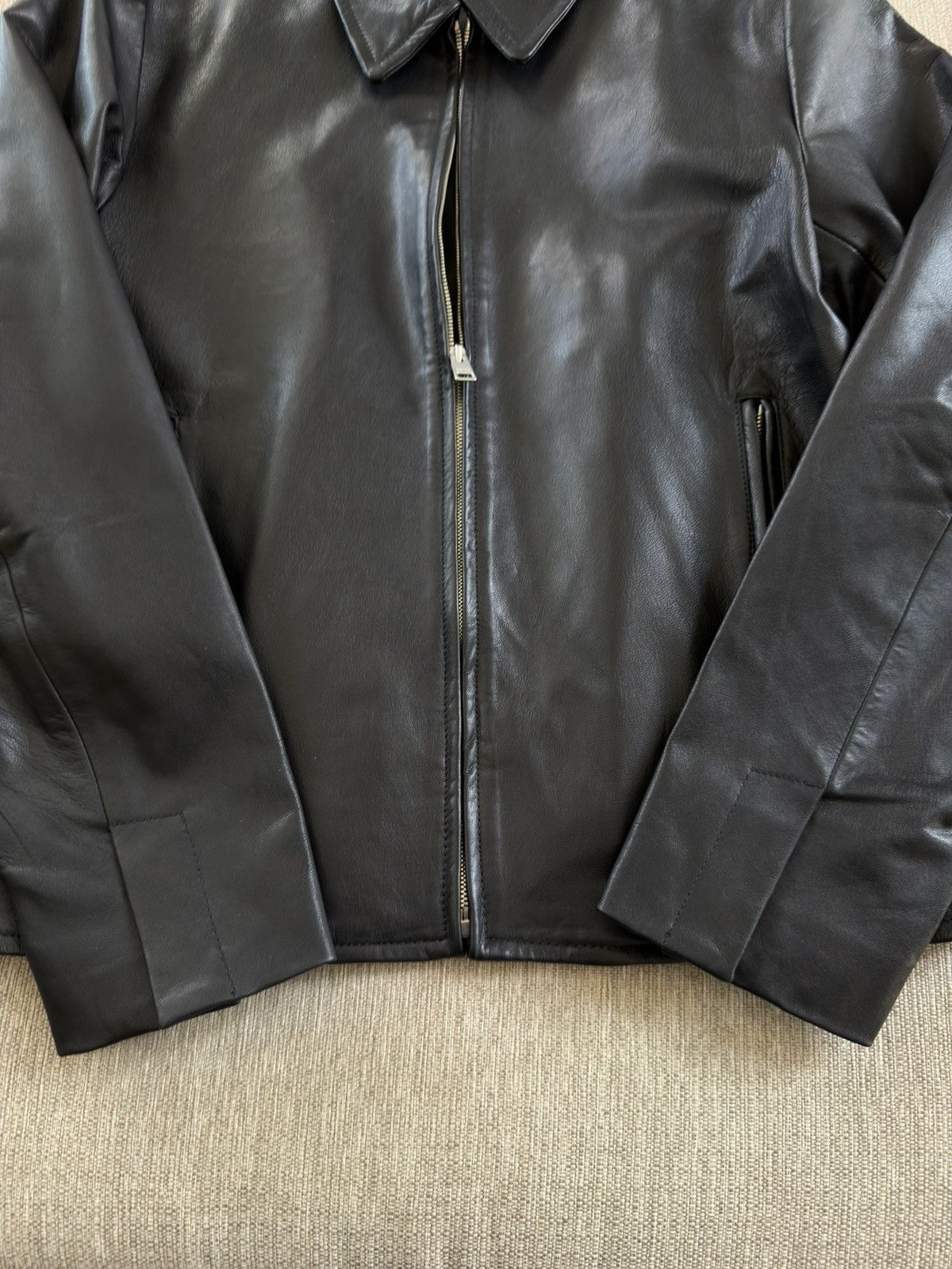Sandro NWT Sandro Leather Zip Up Jacket Medium $1585 Size US M / EU 48-50 / 2 - 3 Thumbnail