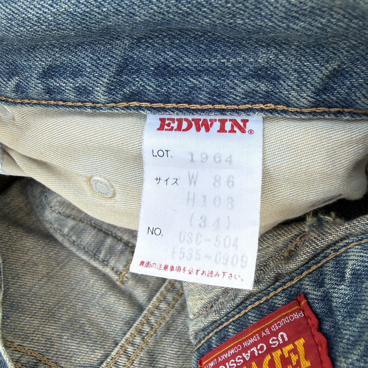 Edwin Vintage Edwin Faded Blue Denim Jean Pants W35 Size US 35 - 16 Thumbnail