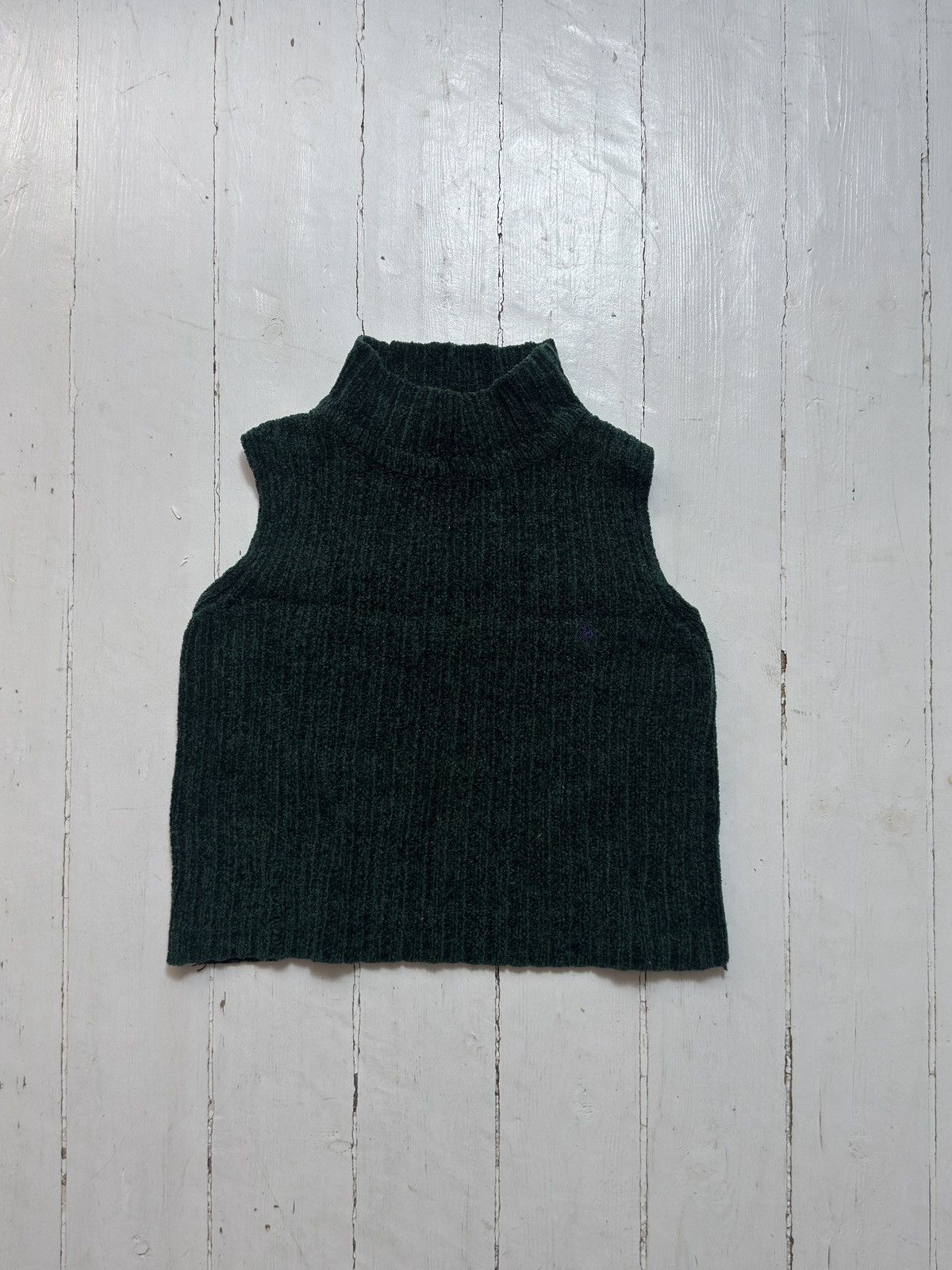 Ralph Lauren VINTAGE VELOUR 2000s RALPH LAUREN CROPPED VEST Size S / US 4 / IT 40 - 3 Thumbnail