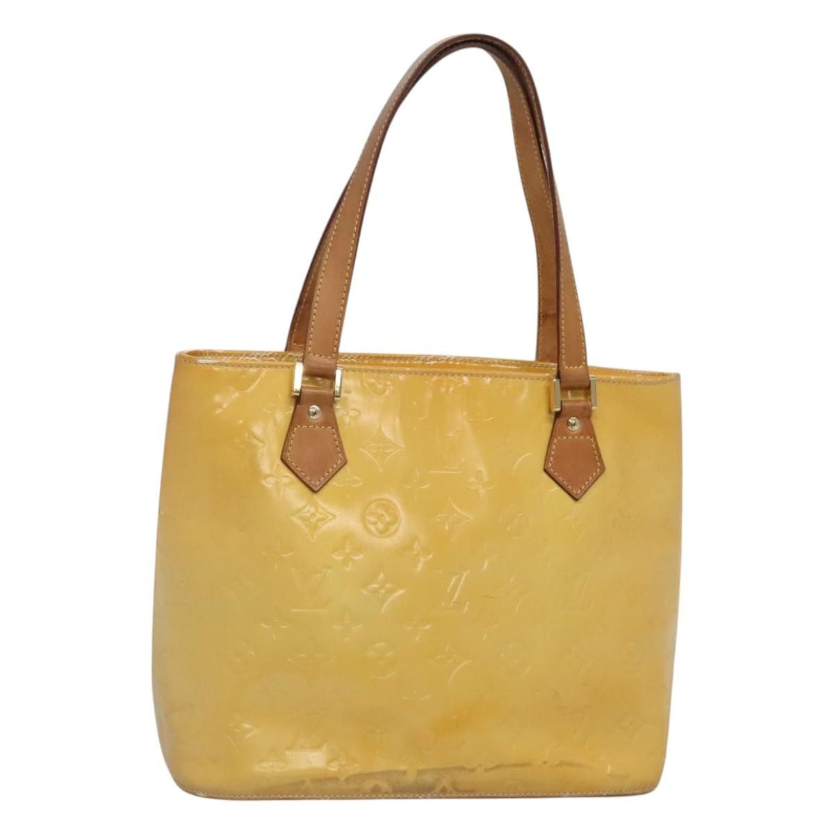 Louis Vuitton LOUIS VUITTON Monogram Vernis Houston Hand Bag Gris M91053 Size ONE SIZE - 1 Thumbnail