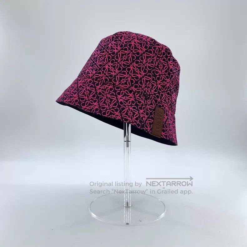 Loewe Loewe size 58 Pink Logo Embroidered Full Print Cotton Casua Size ONE SIZE - 1 Thumbnail