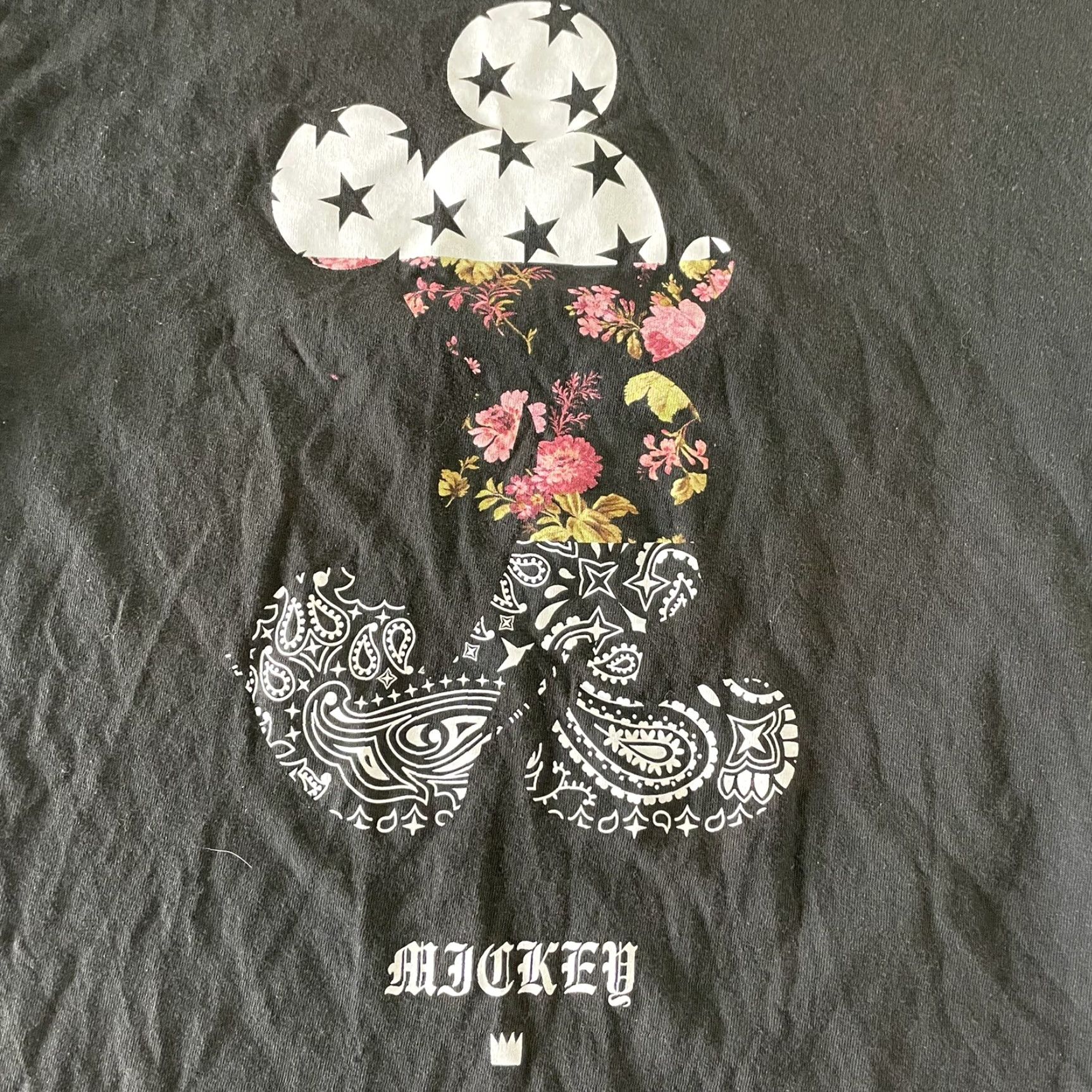 Disney Disney Neff Mickey Short Sleeve T Shirt Men's L Black 100% Cotton Size US L / EU 52-54 / 3 - 2 Thumbnail