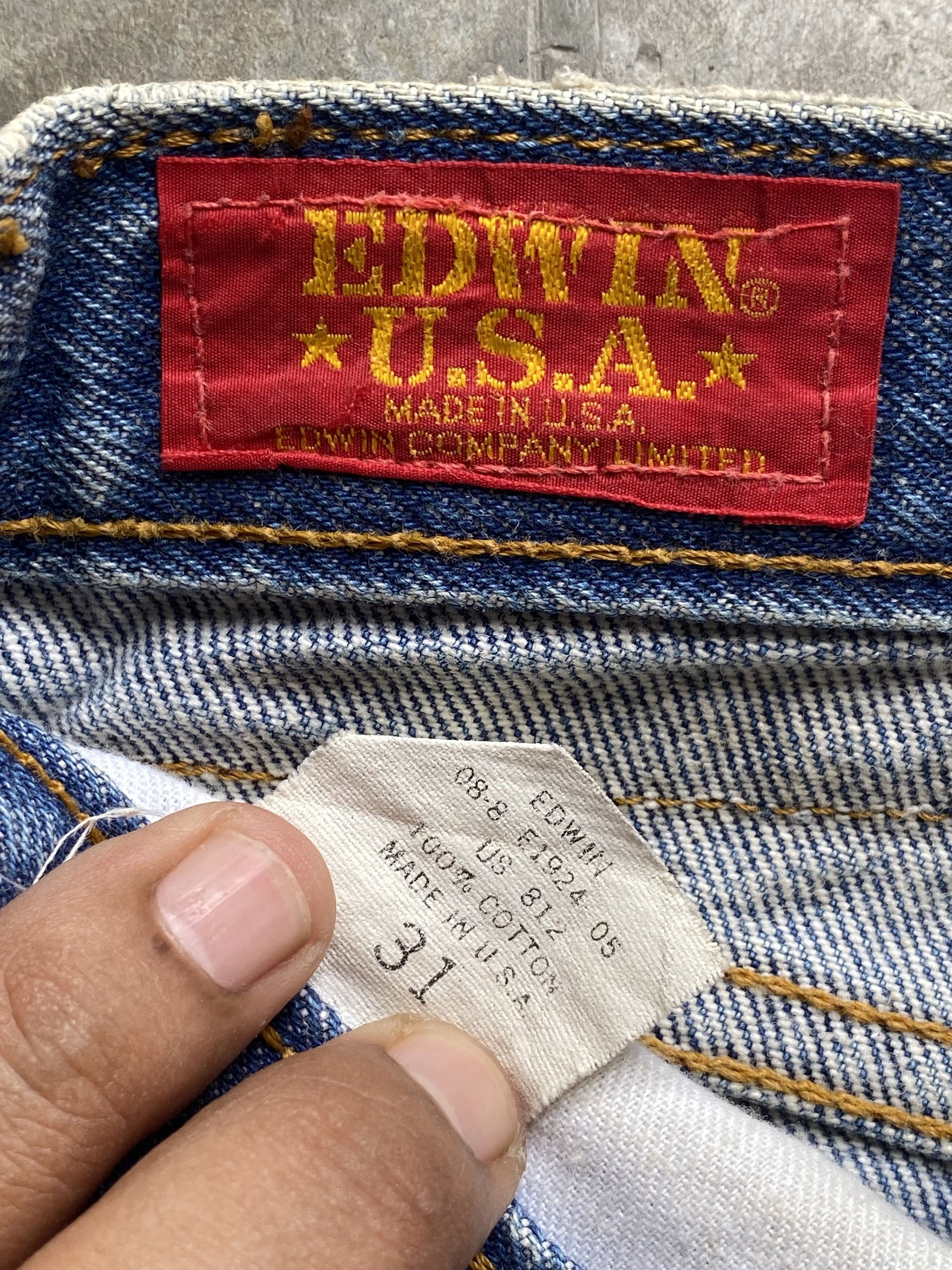 Edwin Vintage Edwin Acid Wash Faded USA Jeans Size US 30 / EU 46 - 14 Thumbnail