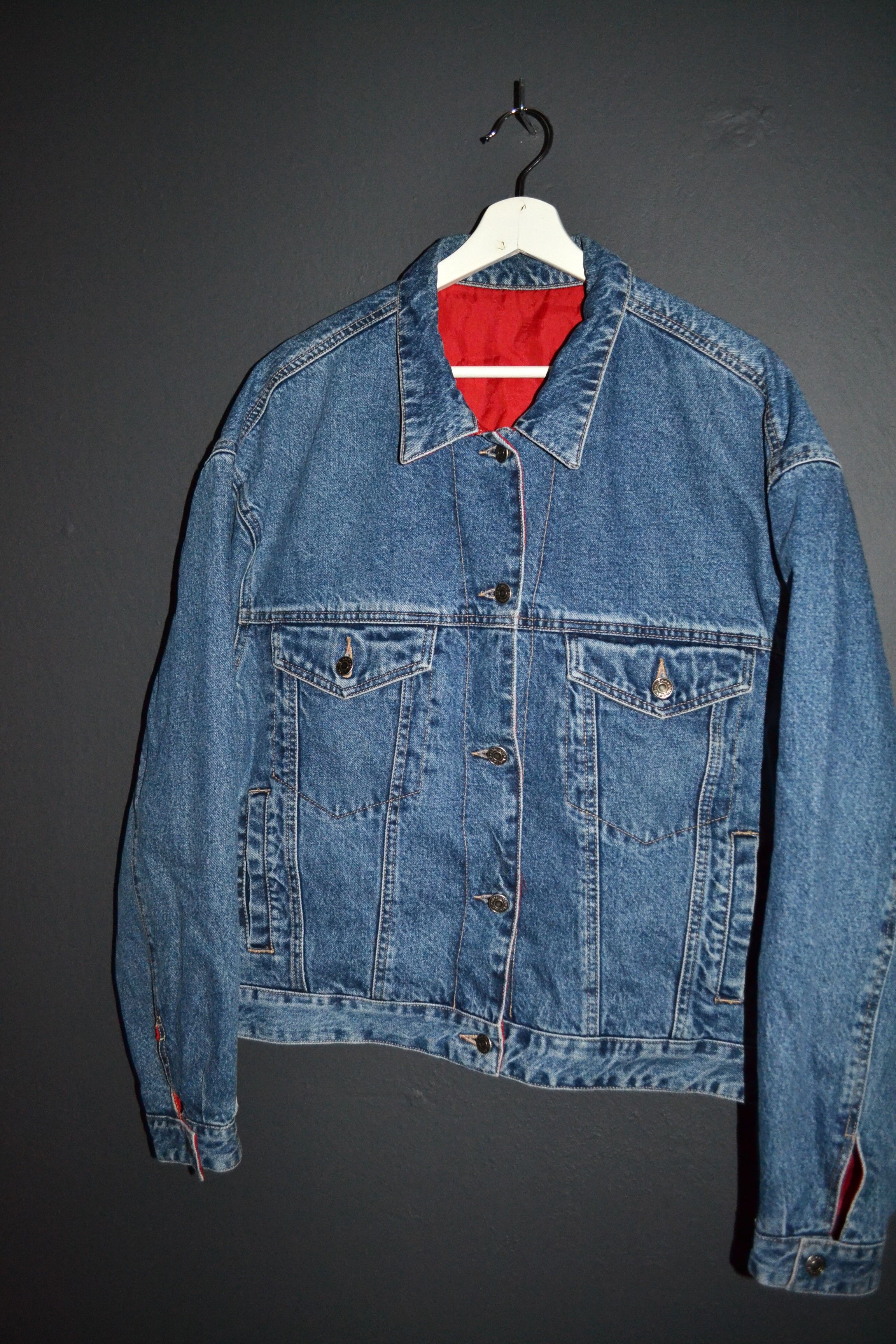 Gap Gap Vintage Reversible Nylon Denim Trucker Jacket Oversize Size US M / EU 48-50 / 2 - 3 Thumbnail