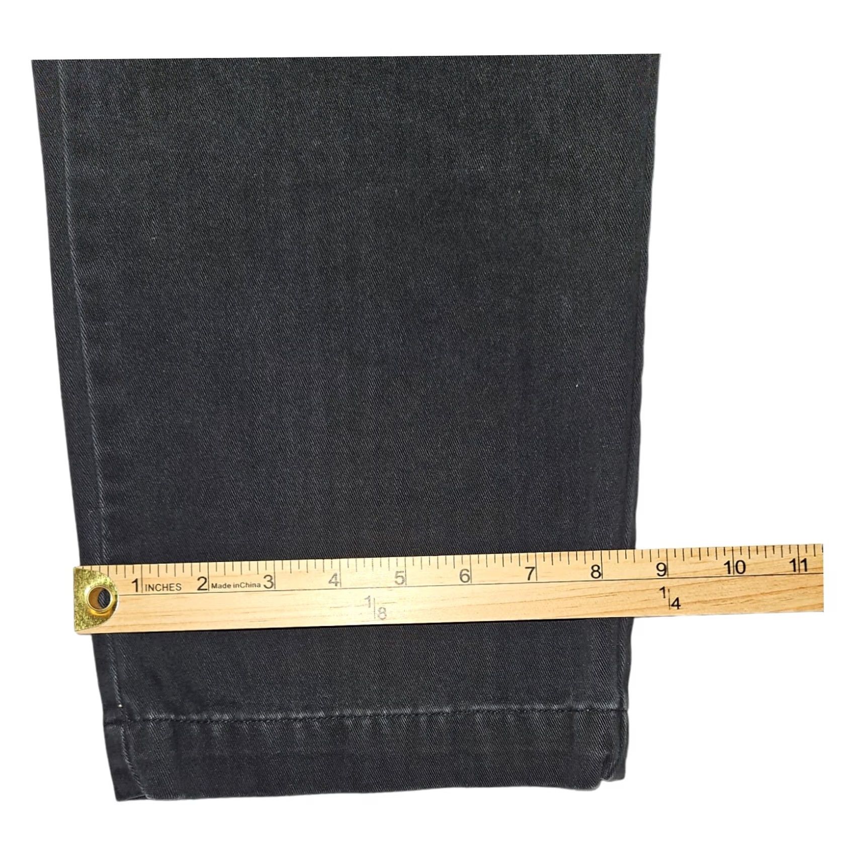 Old Navy VINTAGE Old Navy Chino Pants Men's Black 34x30 90s Hipster Preppy Slash Pocket Cotton Flat Front Size US 34 / EU 50 - 5 Thumbnail