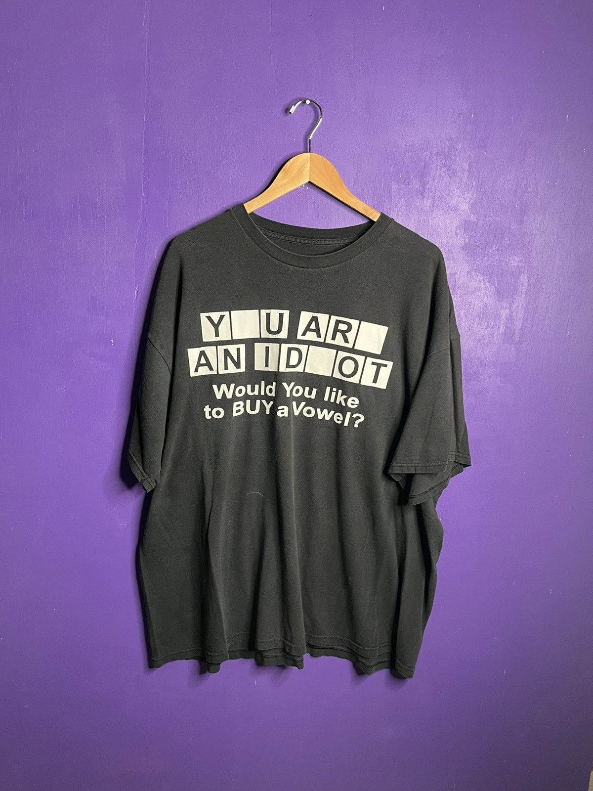 Vintage Vintage 90s You are an idiot text t-shirt Size US XXL / EU 58 / 5 - 1 Thumbnail