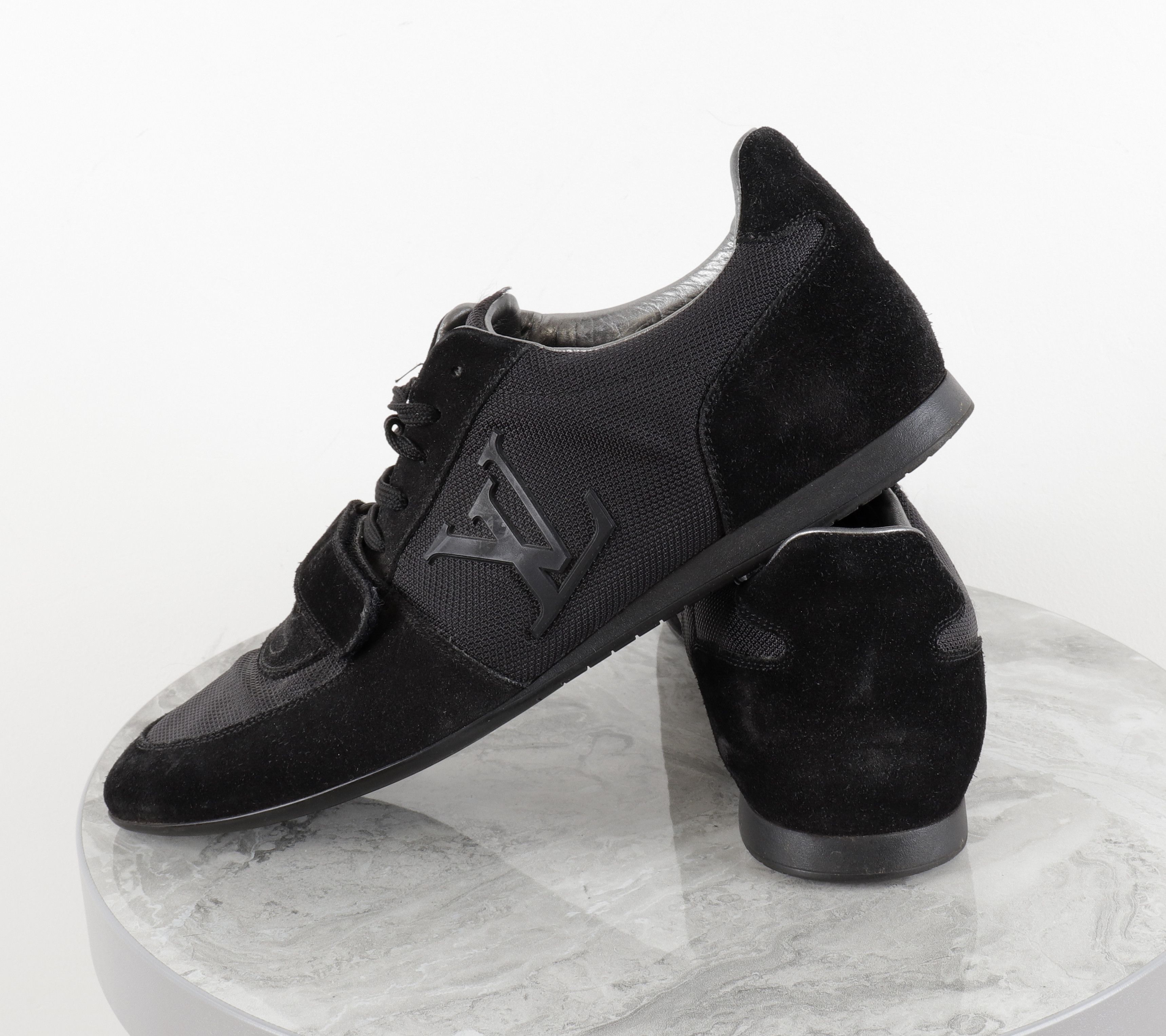 Louis Vuitton Louis Vuitton Black Canvas Suede Sneakers Size US 9.5 / EU 42-43 - 9 Thumbnail