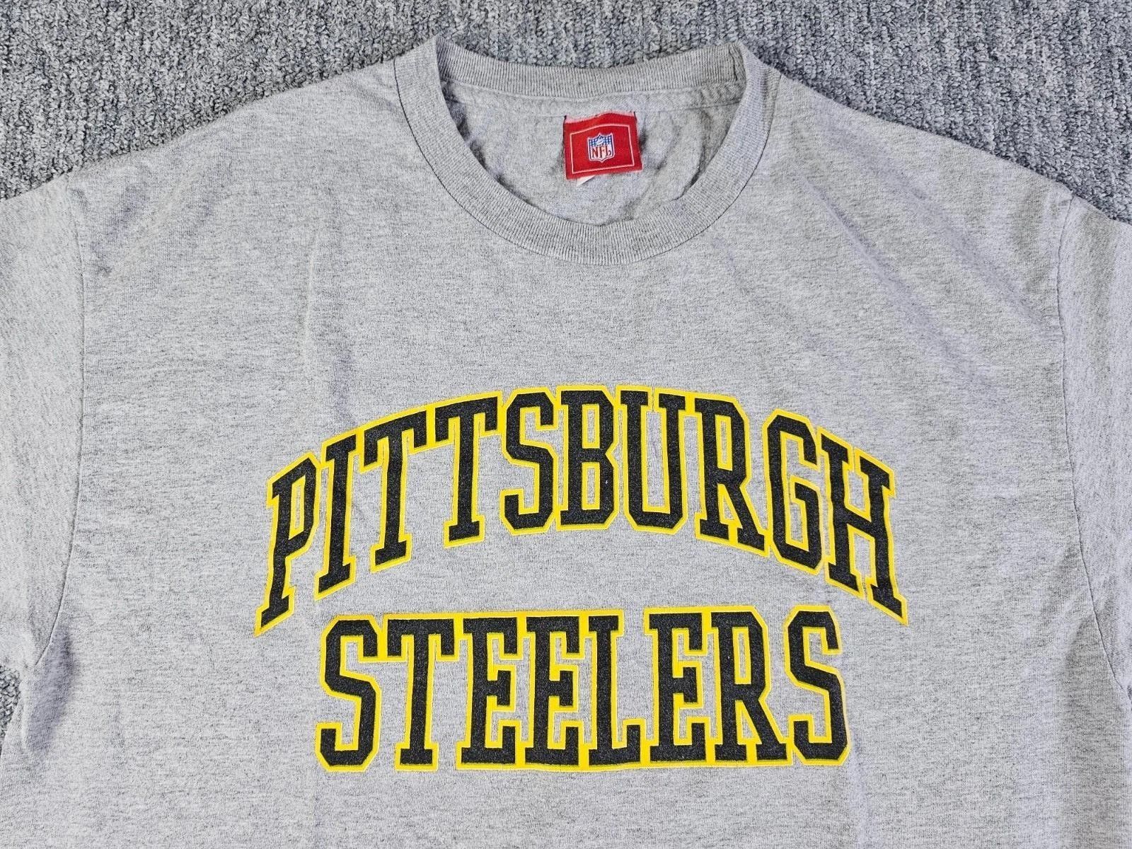 NFL Vintage Pittsburgh Steelers 90s NFL Tee Heather Gray Men L Size US L / EU 52-54 / 3 - 2 Thumbnail