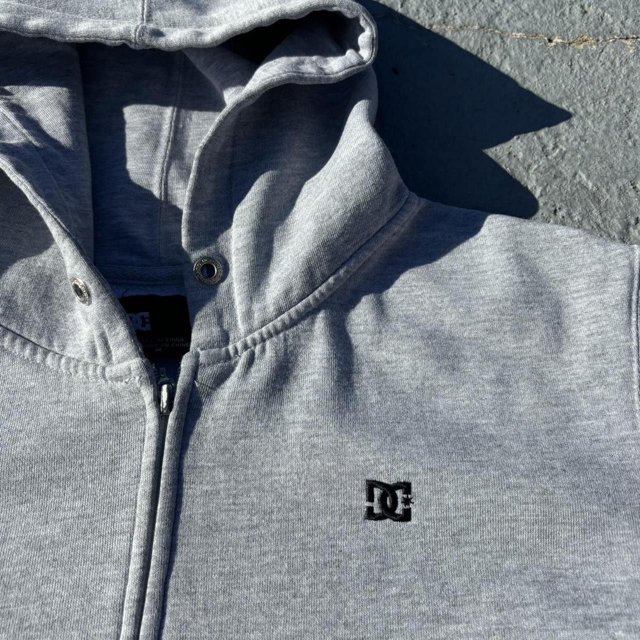 DC Grey Y2K DC Shoes Zip Up Hoodie Size US M / EU 48-50 / 2 - 2 Thumbnail