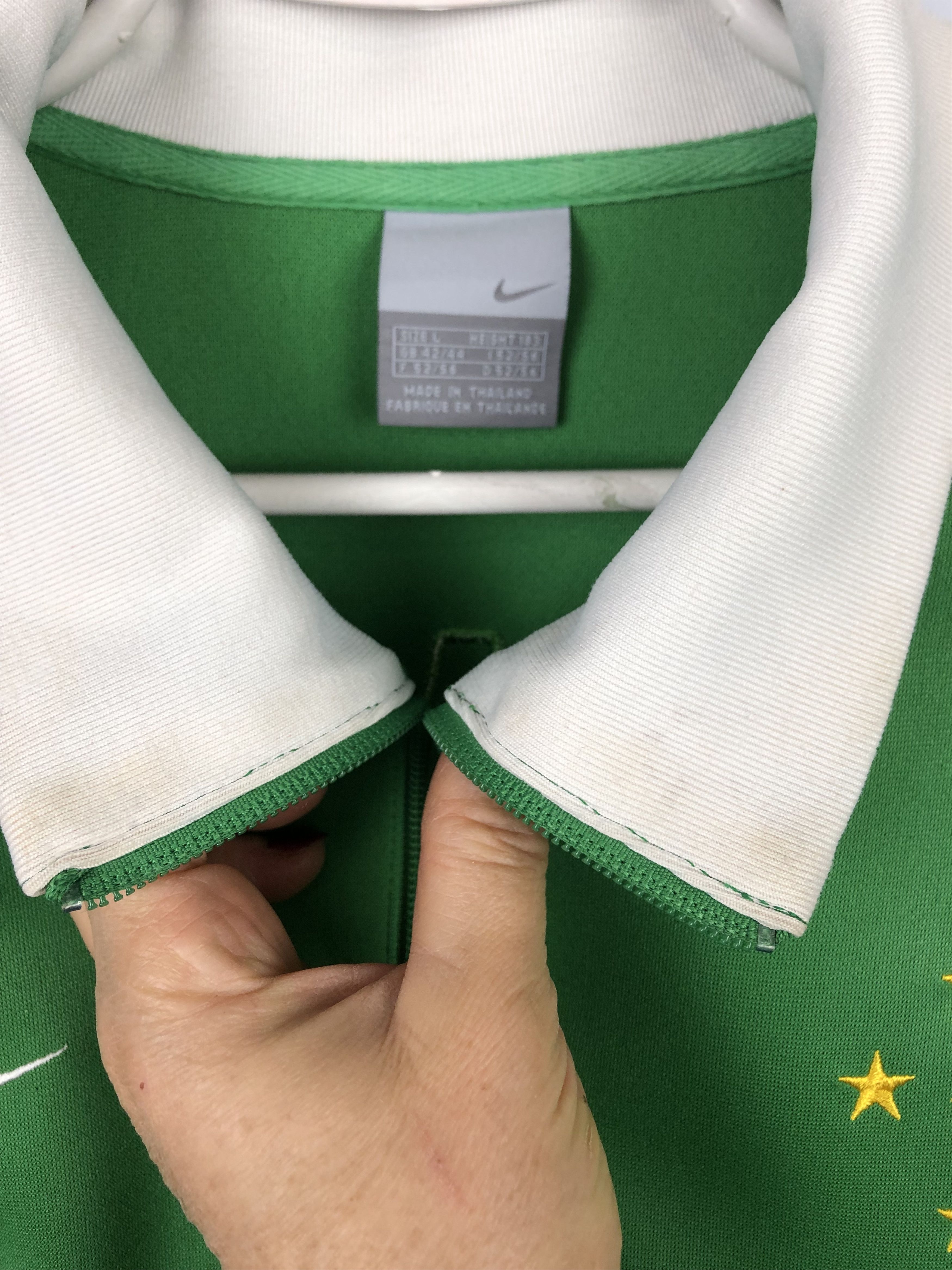 Nike × Vintage Vintage Brazil Football Jacket Soccer National Team Track Size US L / EU 52-54 / 3 - 4 Thumbnail
