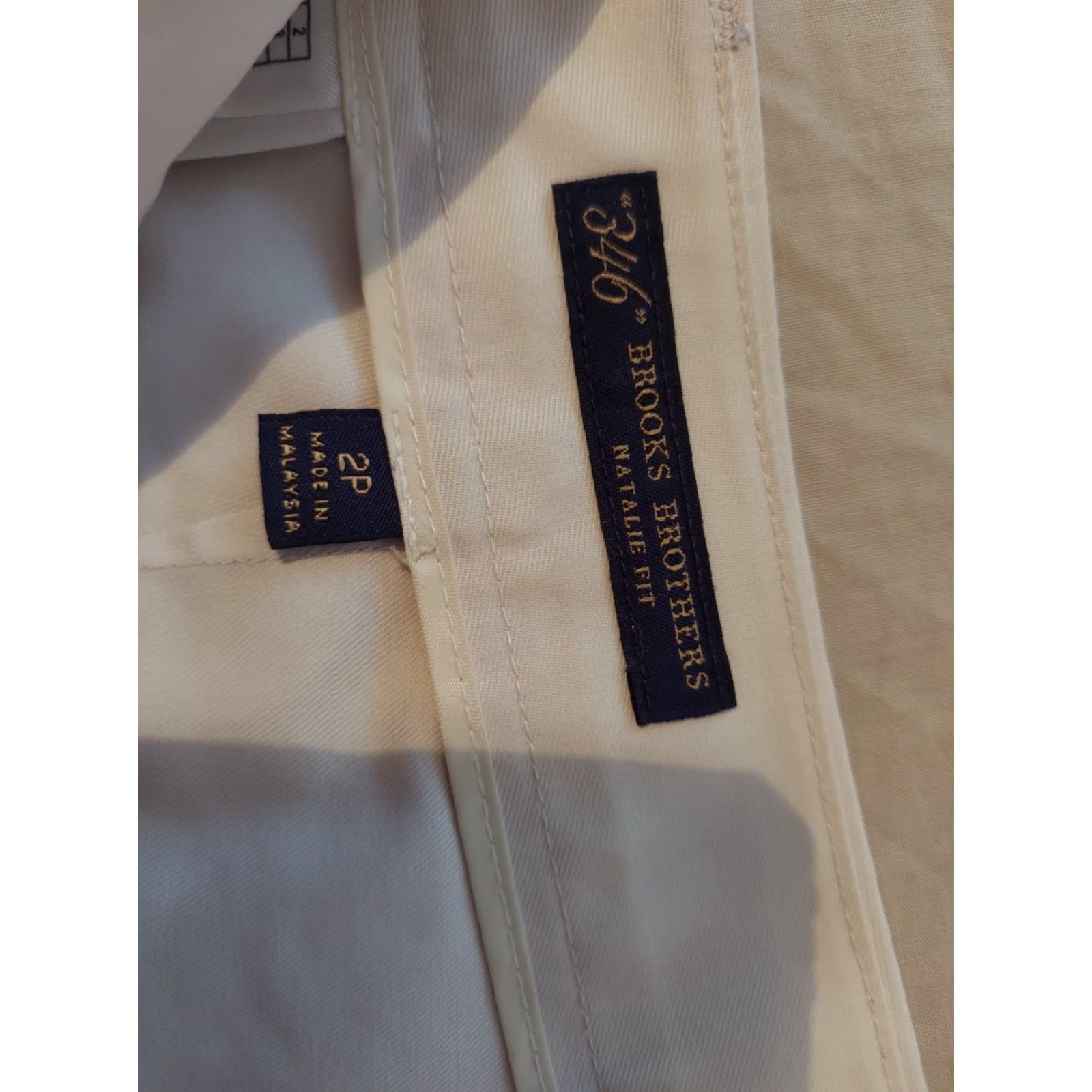 Brooks Brothers Womens Brooks Brothers Khaki Dress Pants 2P Petite Slack Chino Trouser Cotton Size 26" / US 2 / IT 38 - 3 Thumbnail