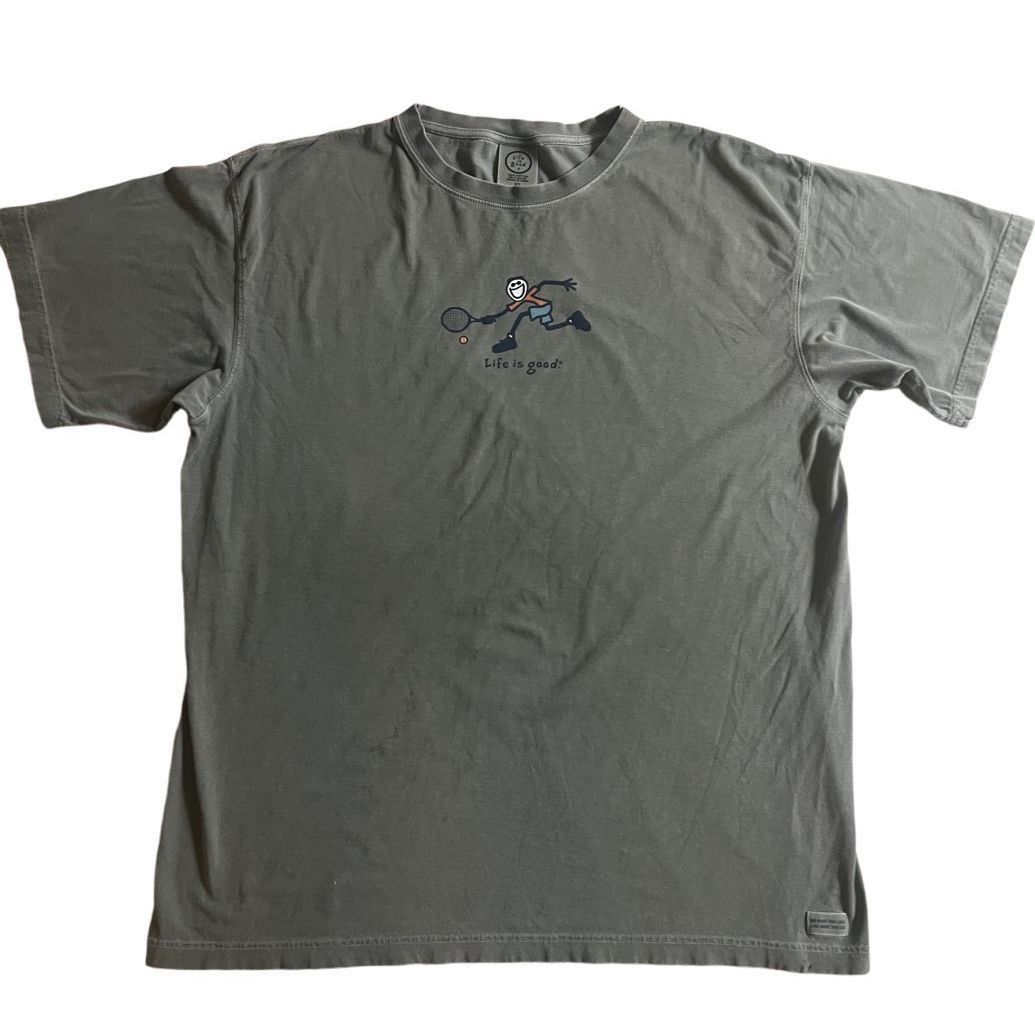 Life is Good Life is Good Tenis T shirt Shirt XL Size US XL / EU 56 / 4 - 1 Thumbnail