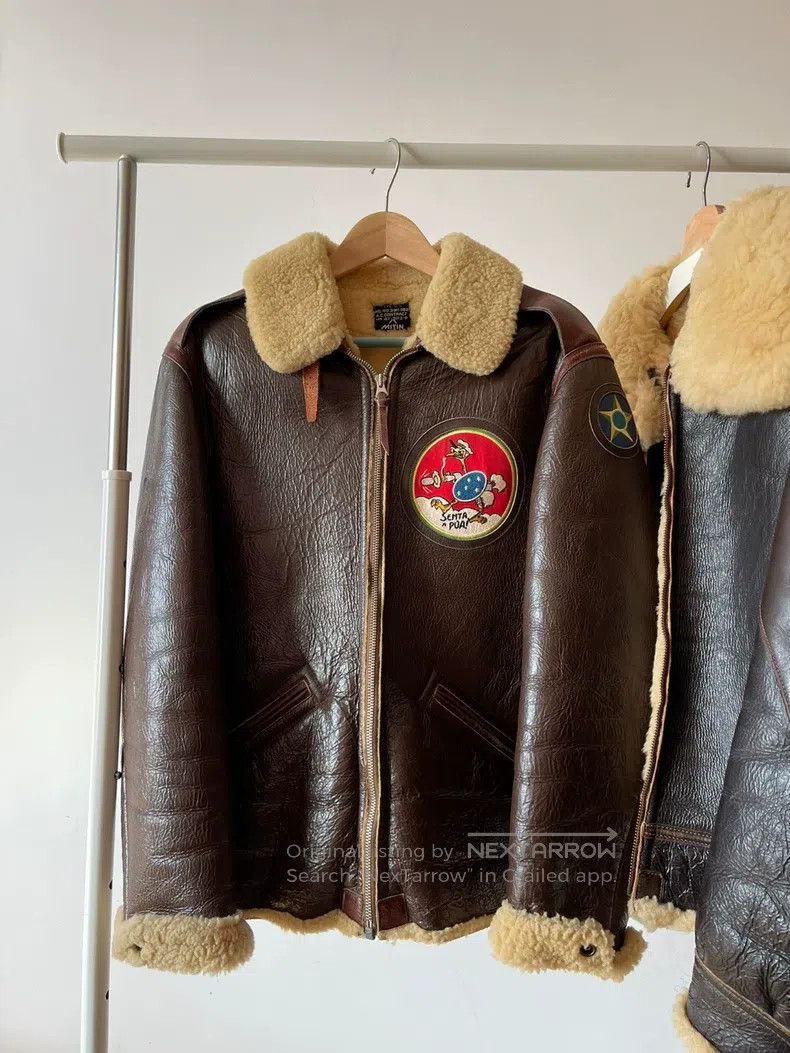 The Real McCoy's The Real McCoys B6 Fur Integrated Flight Jacket Size US M / EU 48-50 / 2 - 1 Thumbnail