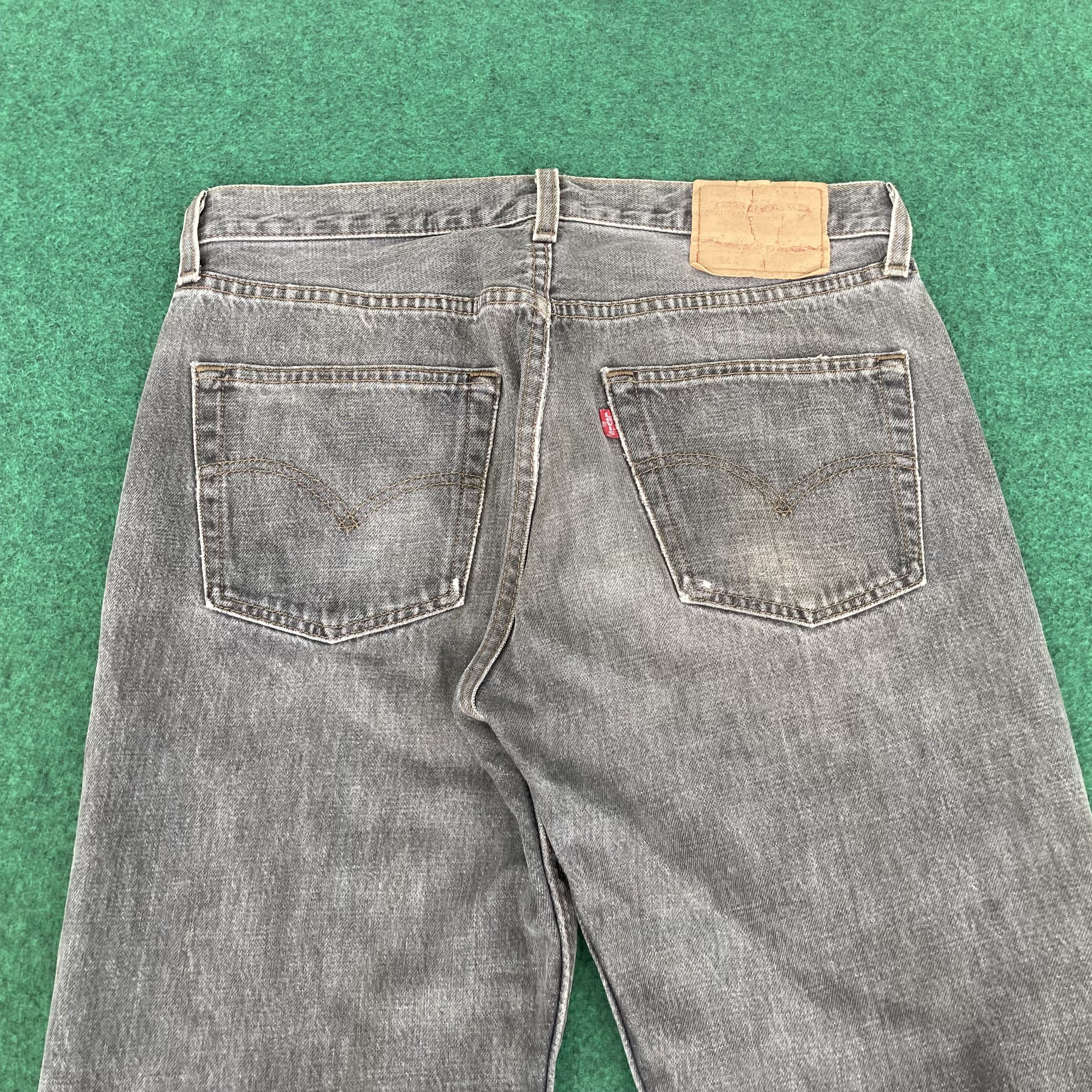 Levi's × Vintage Vtg Levis 501 Distressed Ripped Punk Grunge Black Jeans Size US 31 - 12 Thumbnail