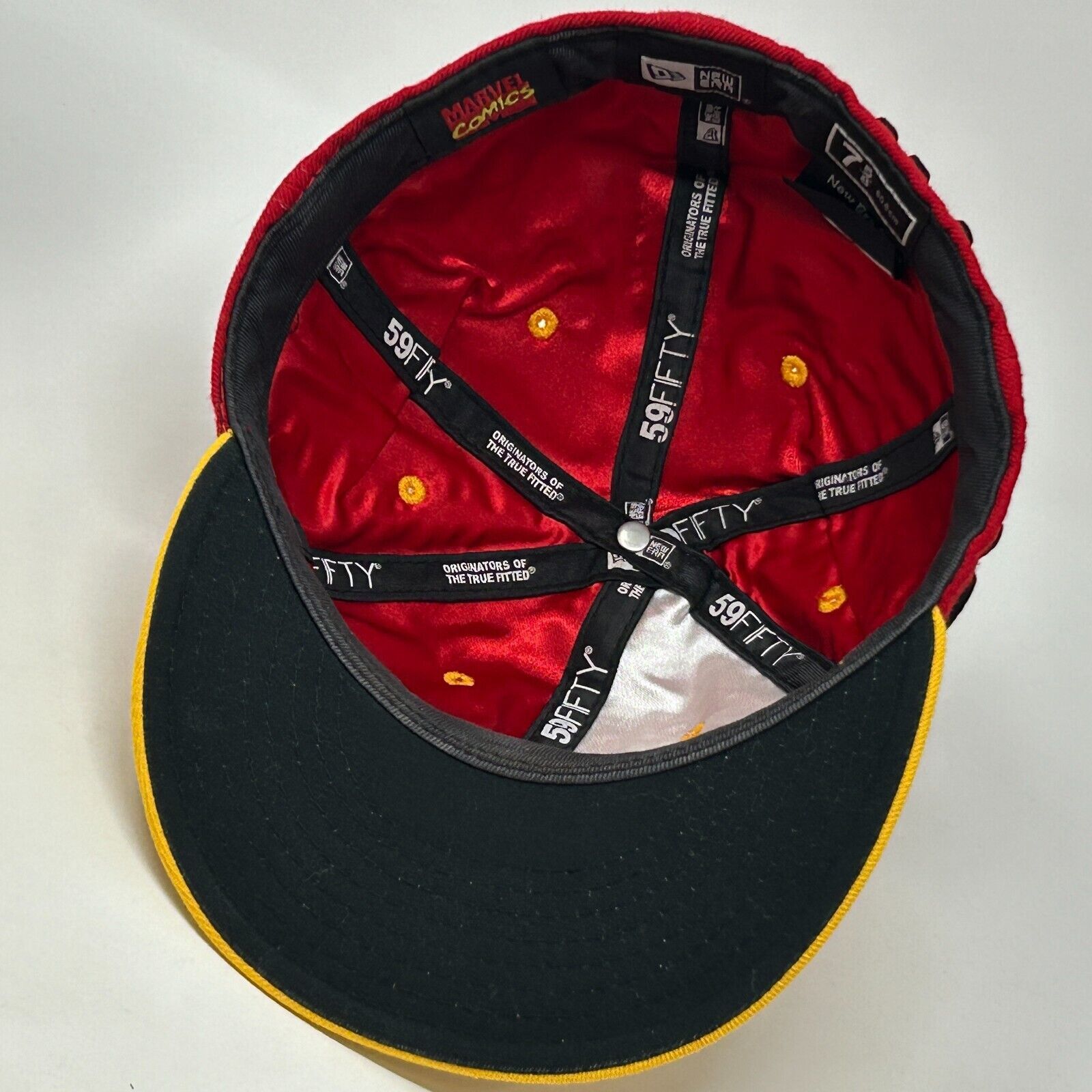 New Era Invincible Iron Man Hat Cap Fitted 7 5/8 Red New Era 59Fifty Size ONE SIZE - 5 Thumbnail