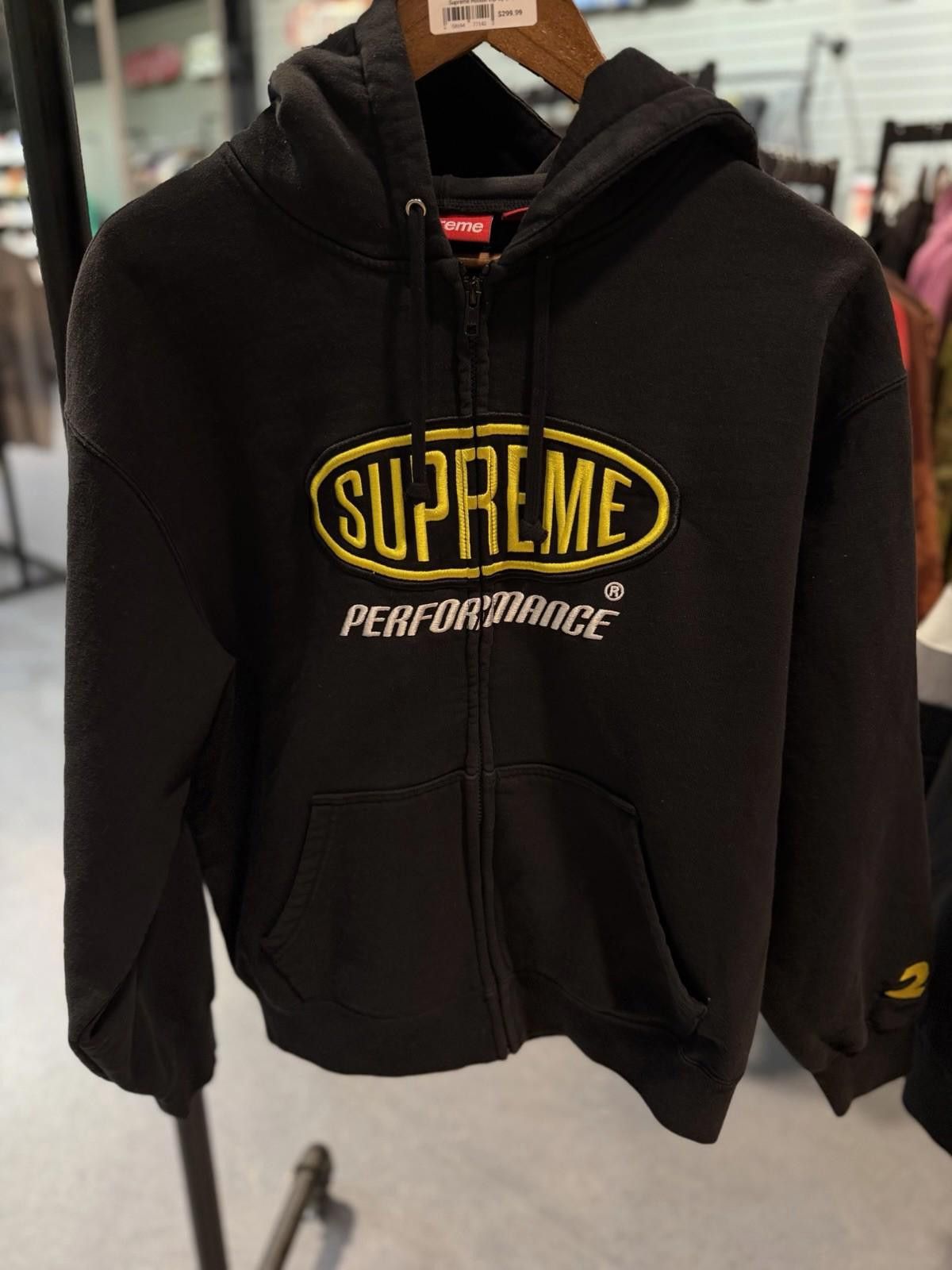 Supreme Supreme Performance Zip Up Hooded Sweatshirt Black Size (M) Size US M / EU 48-50 / 2 - 1 Thumbnail