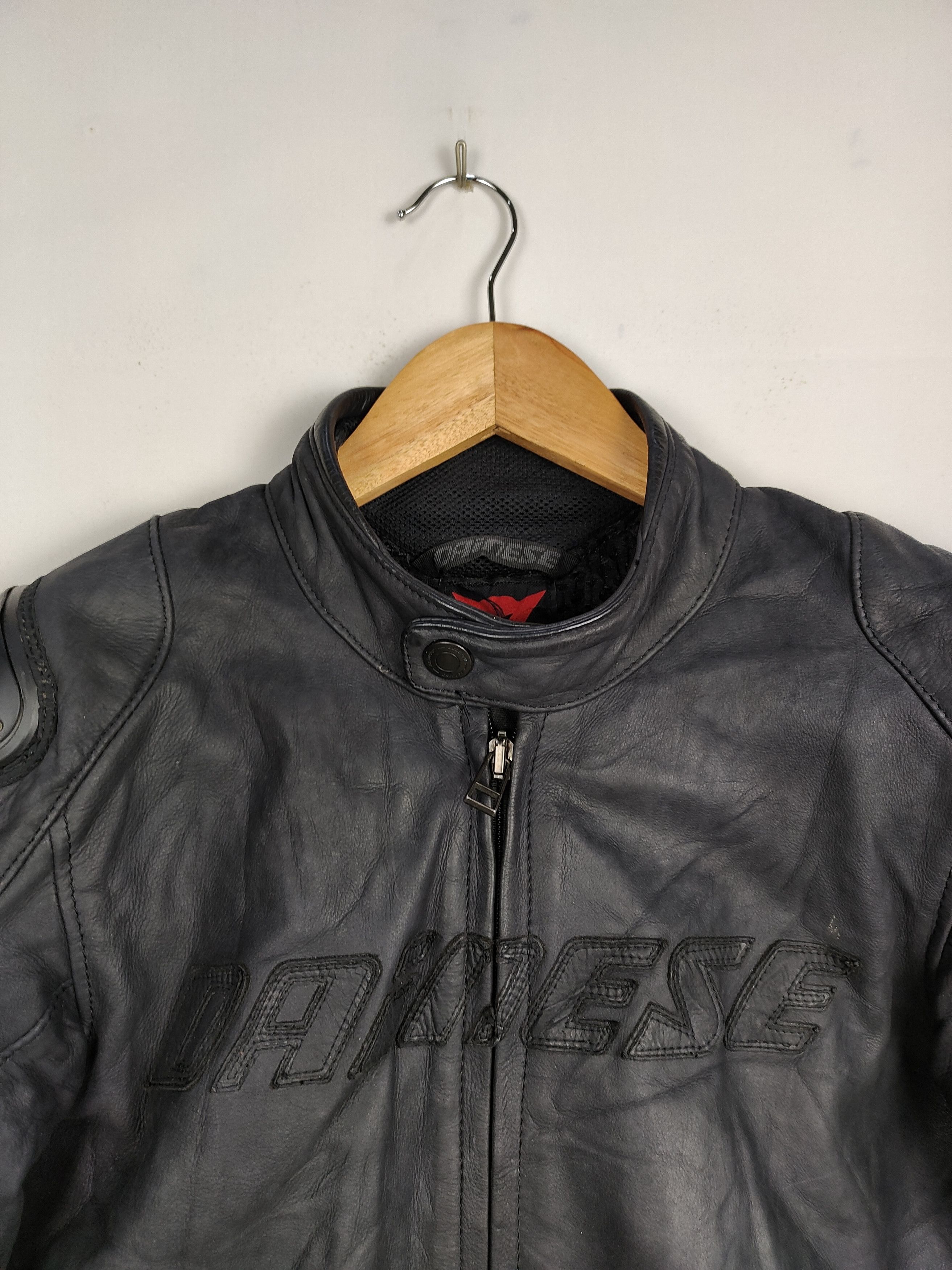 Dainese × Vintage Vintage Dainese Full Black Leather Rider Jacket Size US S / EU 44-46 / 1 - 2 Thumbnail
