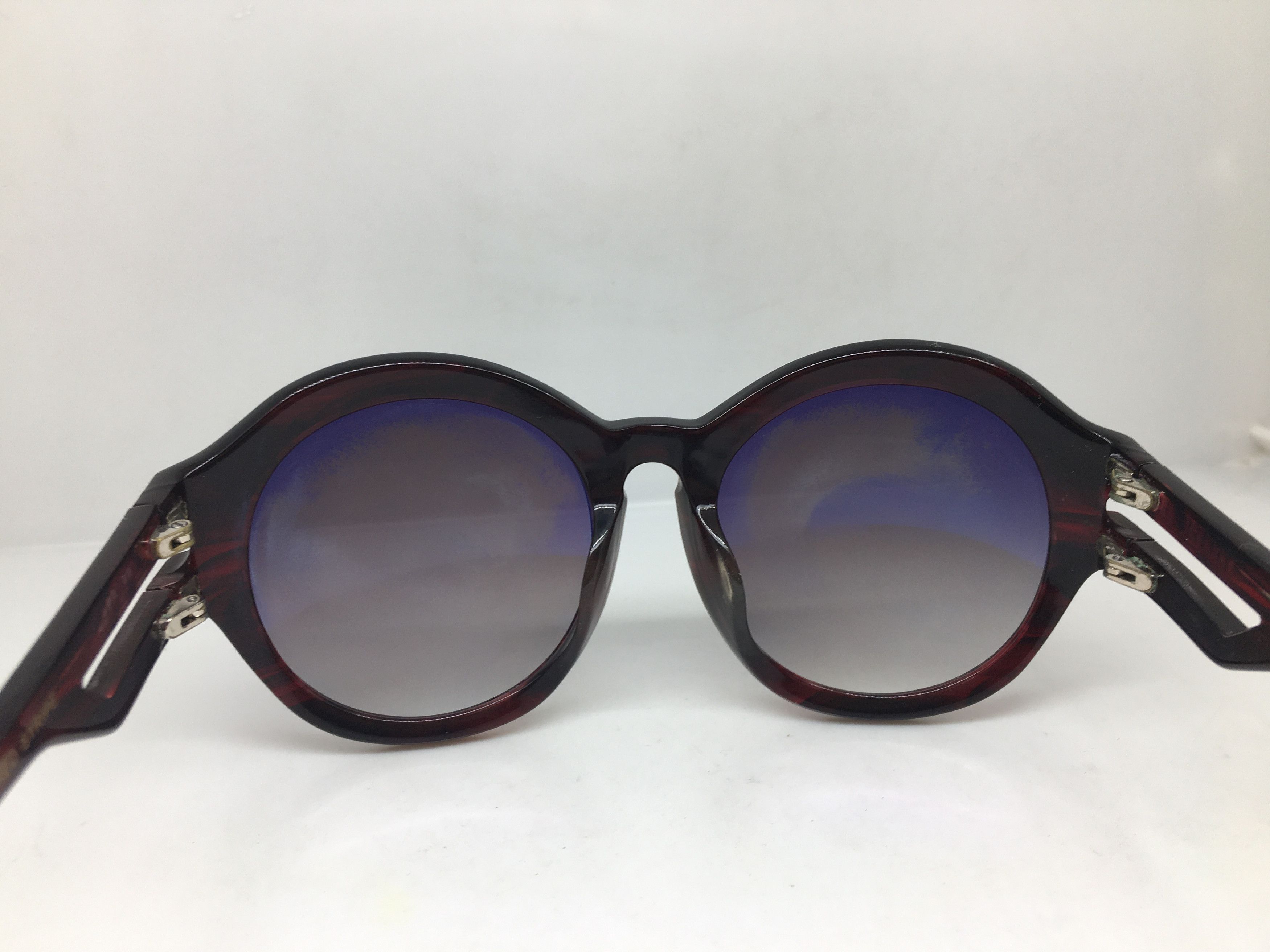 Grey Ant Grey Ant Pursih Red Oversize Round Sunglasses Frame Size ONE SIZE - 5 Thumbnail