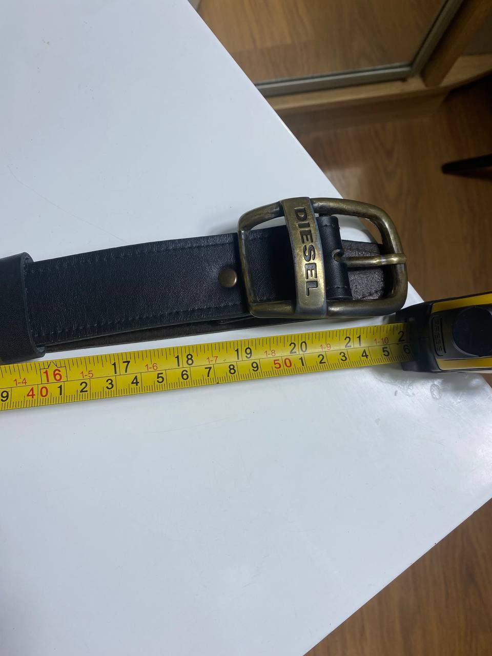 Diesel × Vintage Diesel Y2K vintage logo leather belt Size ONE SIZE - 9 Thumbnail
