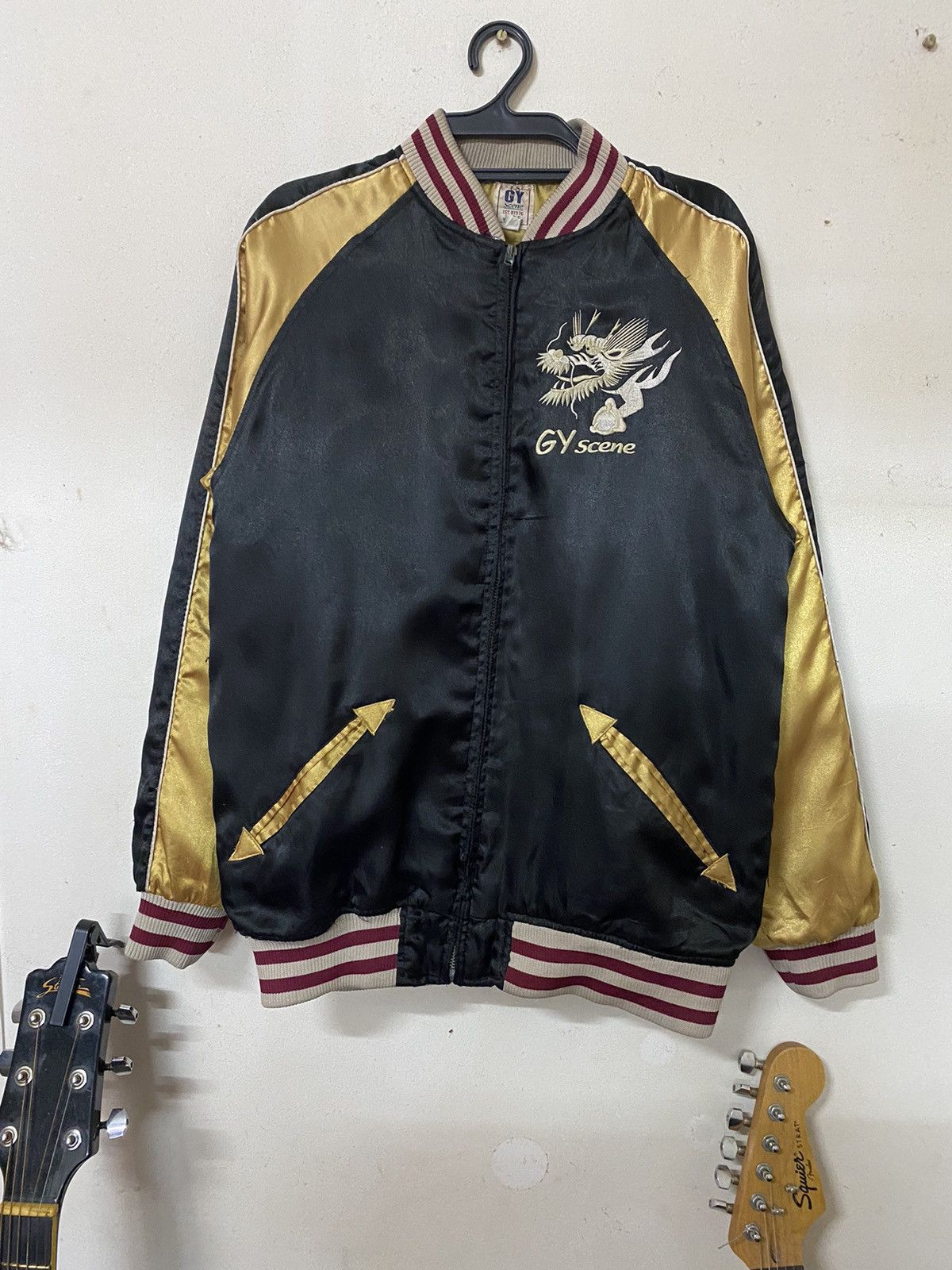 Japanese Brand Sukajan Gy Scene Dragon Size US S / EU 44-46 / 1 - 2 Thumbnail