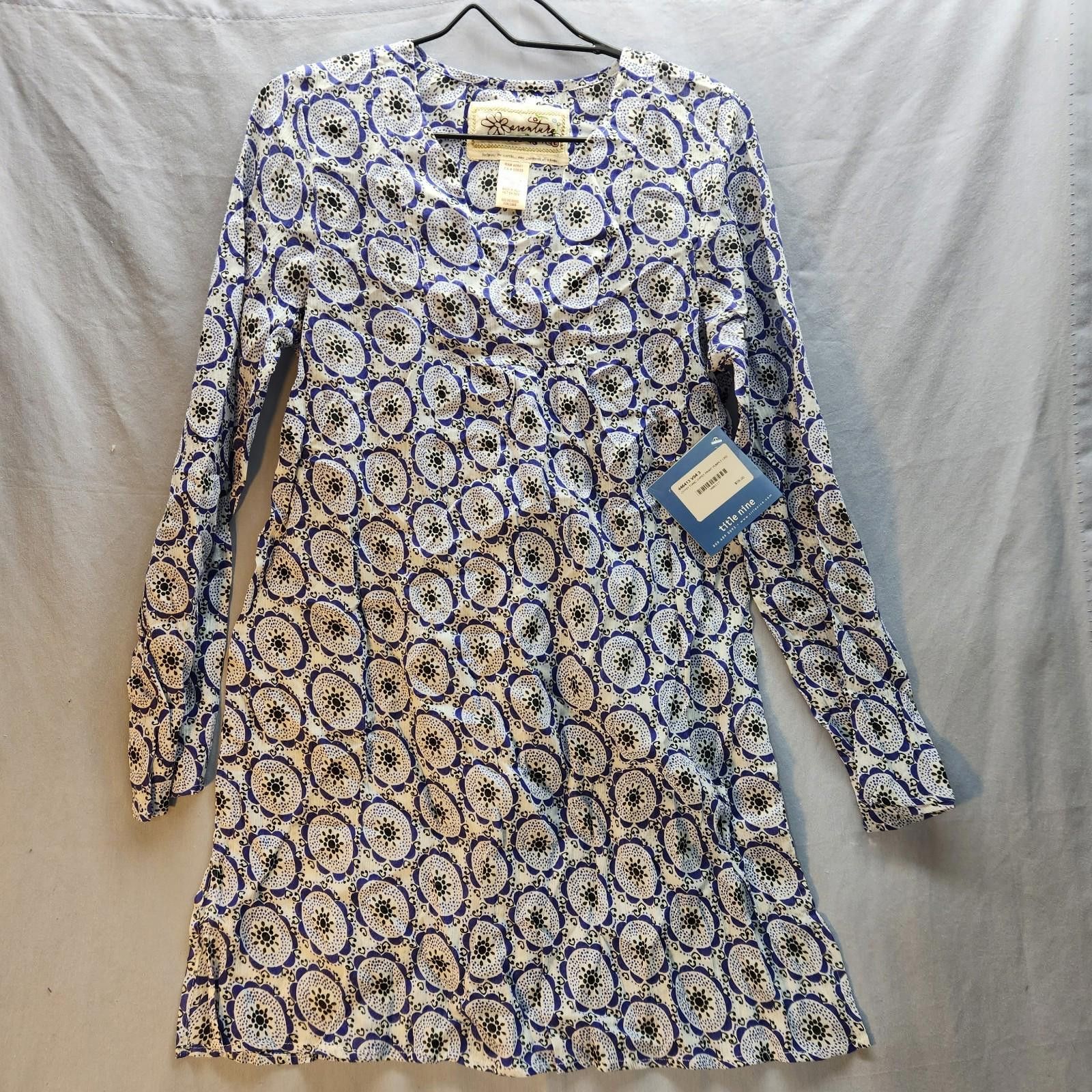 Designer Title Nine Cotton Gypsy Tunic Size Large NWT Size L / US 10 / IT 46 - 1 Thumbnail
