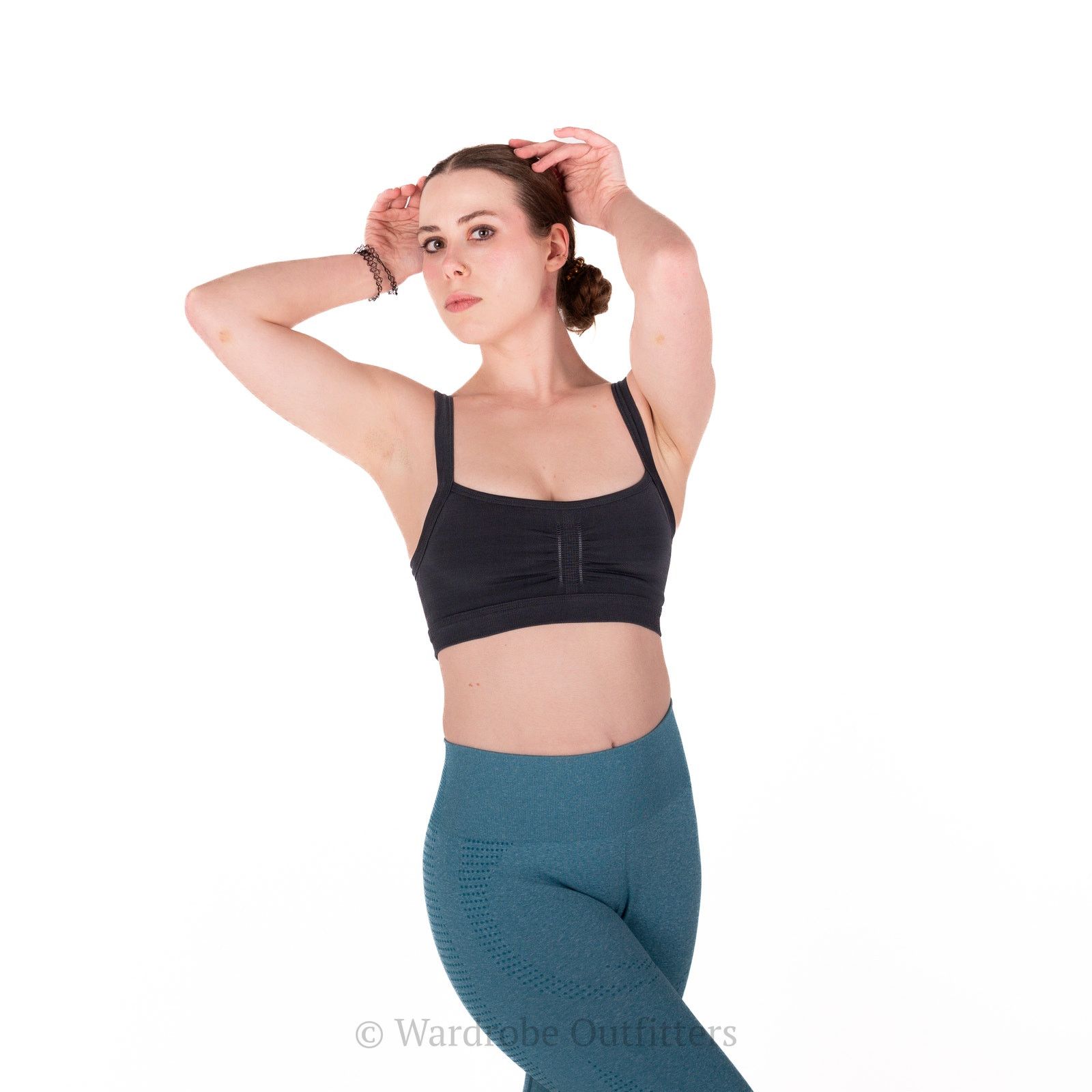 Athleta Athleta Gray Sports Bra Size ONE SIZE - 3 Thumbnail