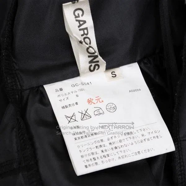 Comme des Garcons Comme des Garcons size S Black Retro Design Pants Size 23" - 9 Thumbnail