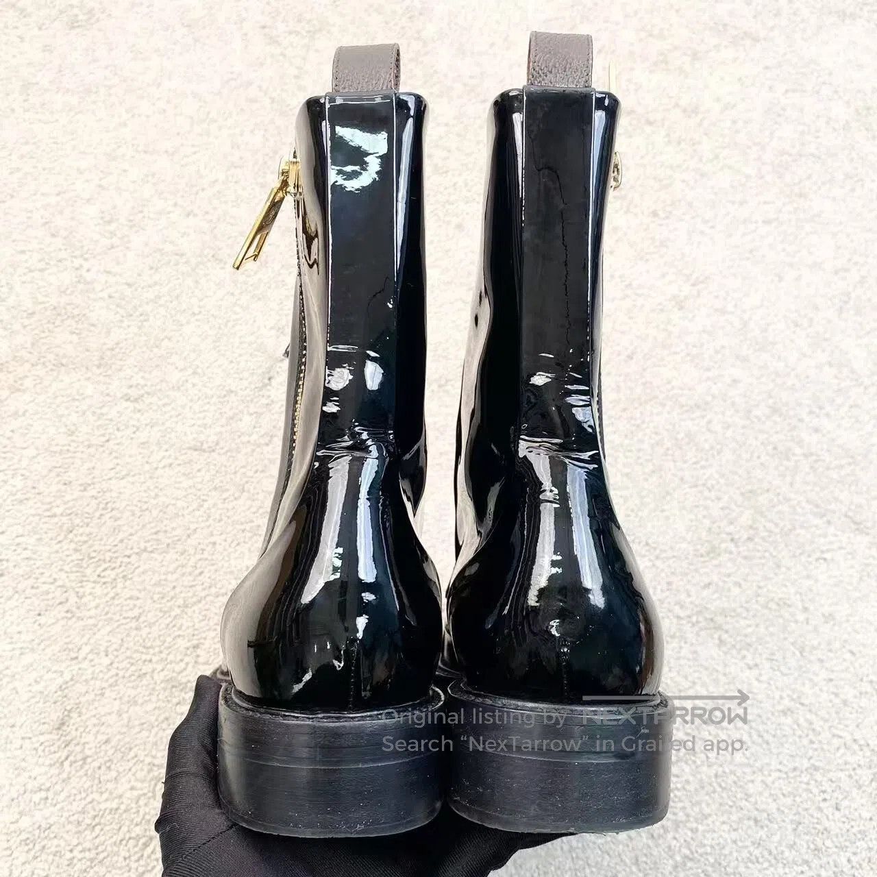 Louis Vuitton Louis Vuitton Zipper logo splicing booties| Size US 7.5 / IT 37.5 - 5 Thumbnail
